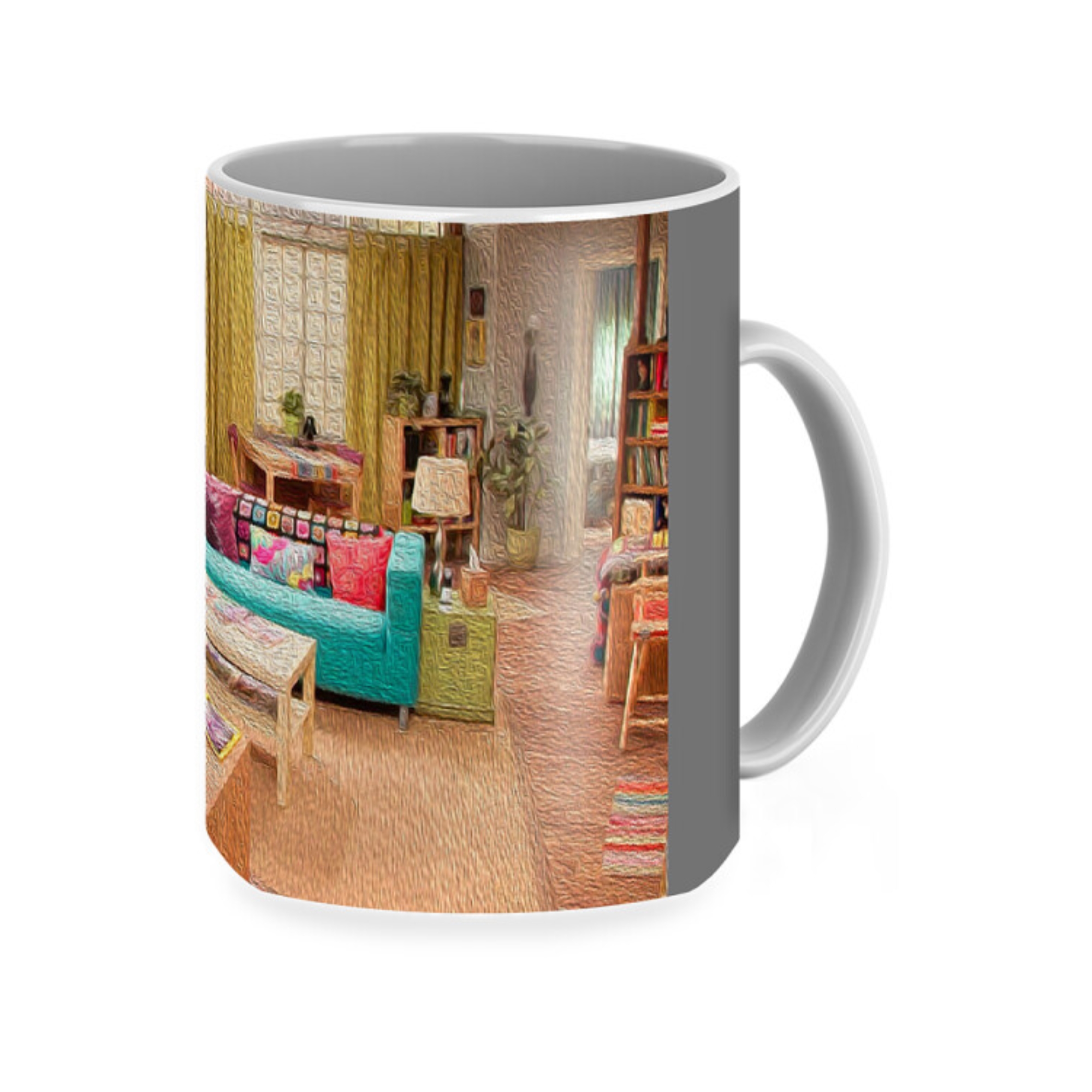 Penny Apartment Oil Painting Style Coffee Mug