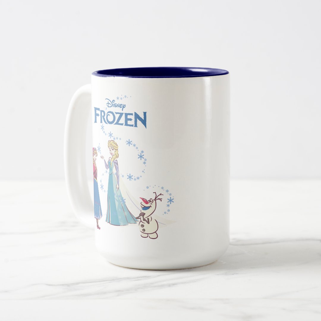 Elsa Anna Olaf Two-Tone Mug 