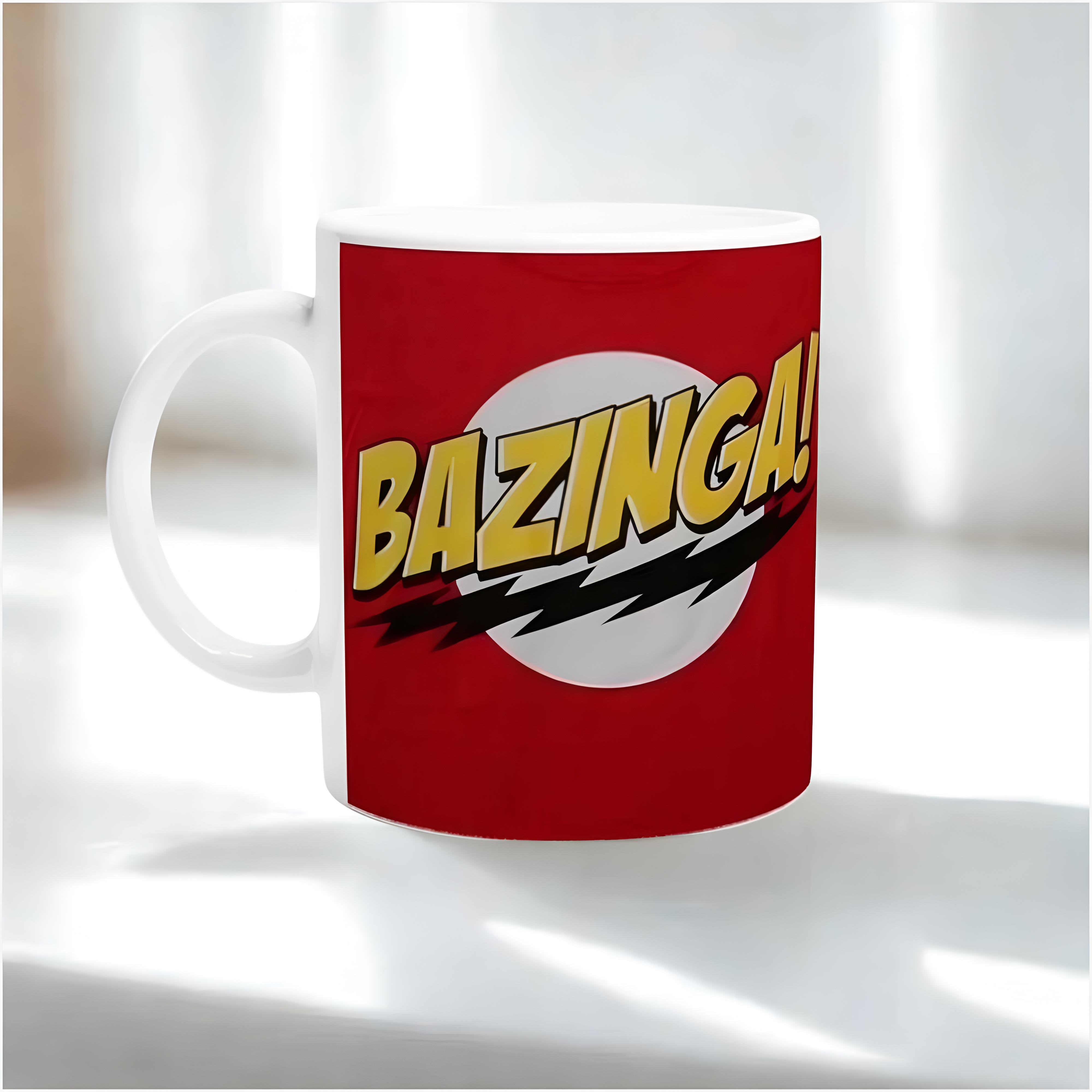 Bazinga Letter Print 11oz The Big Bang Theory Ceramic Coffee Mug