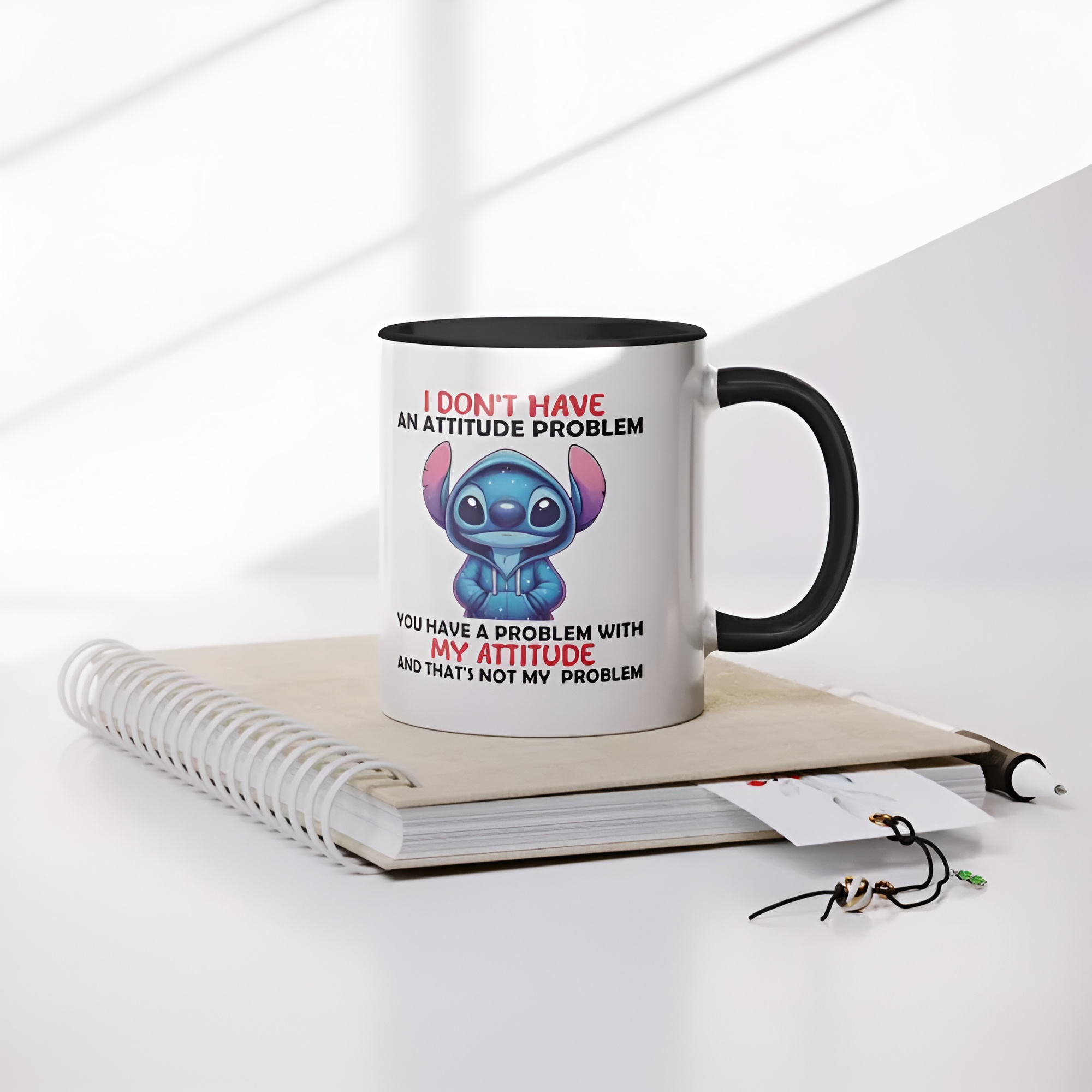 Funny Stitch Design Coffee Mug With Attitude Quote Printed