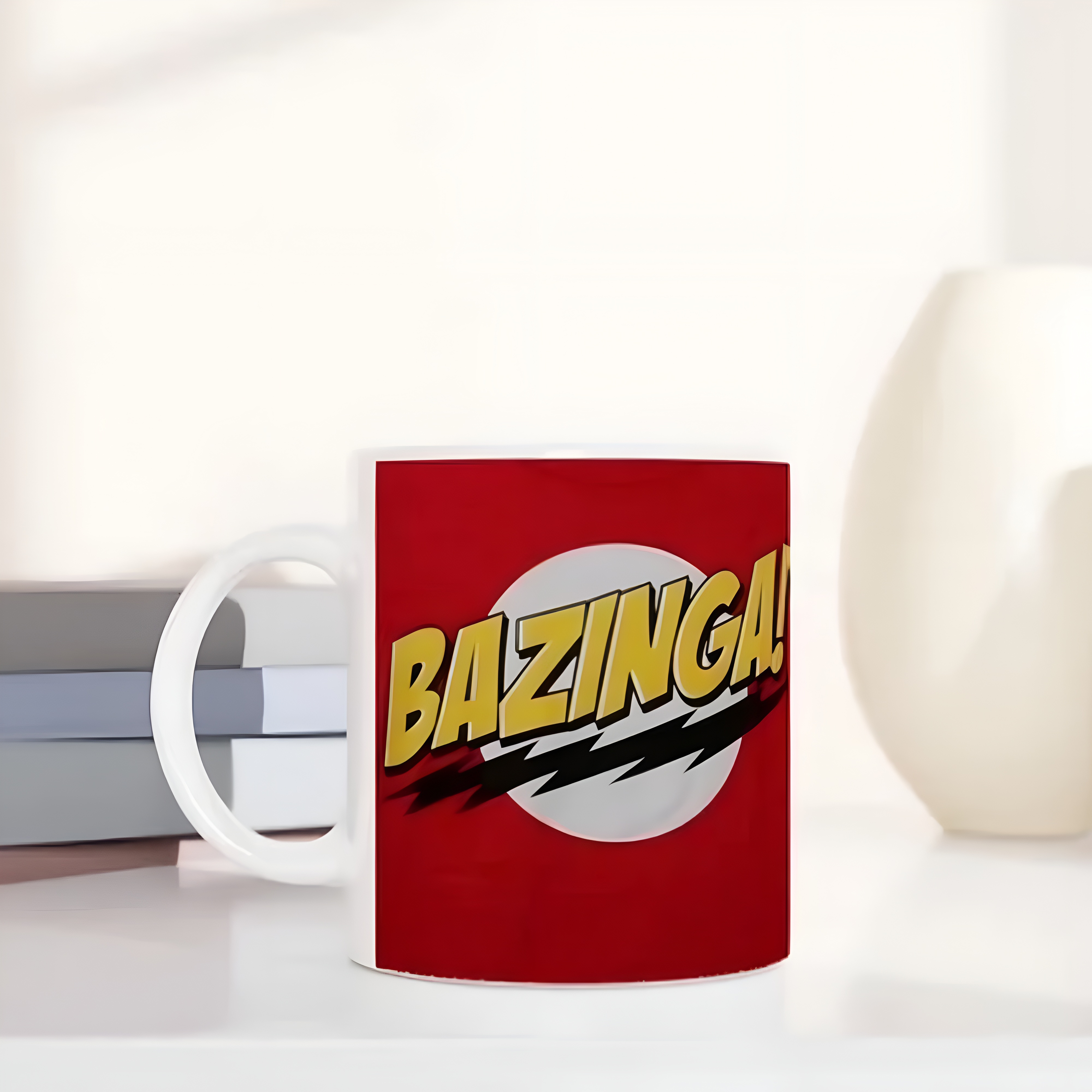 Bazinga Letter Print 11oz The Big Bang Theory Ceramic Coffee Mug