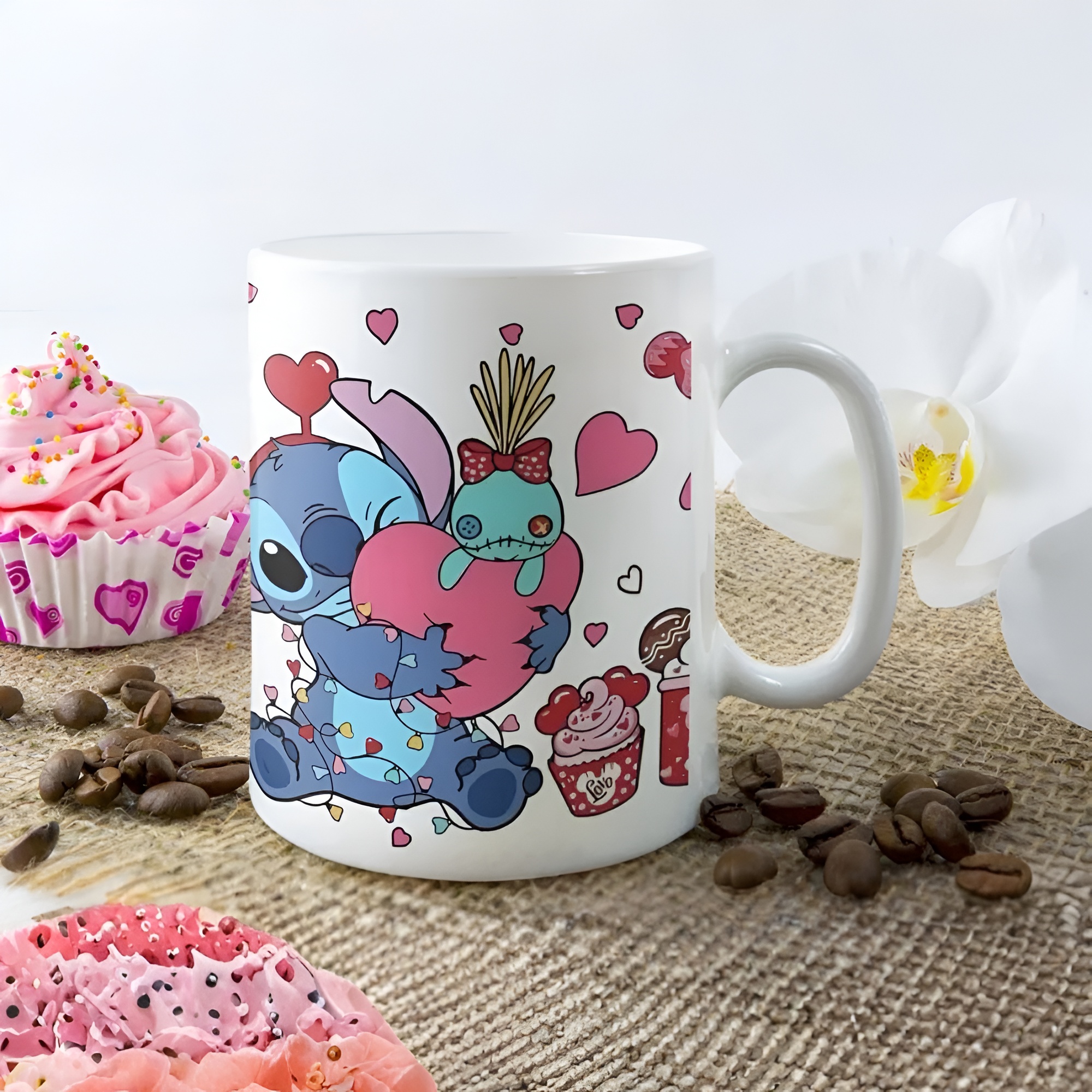 Stitch Cartoon Design Ceramic Coffee Mug