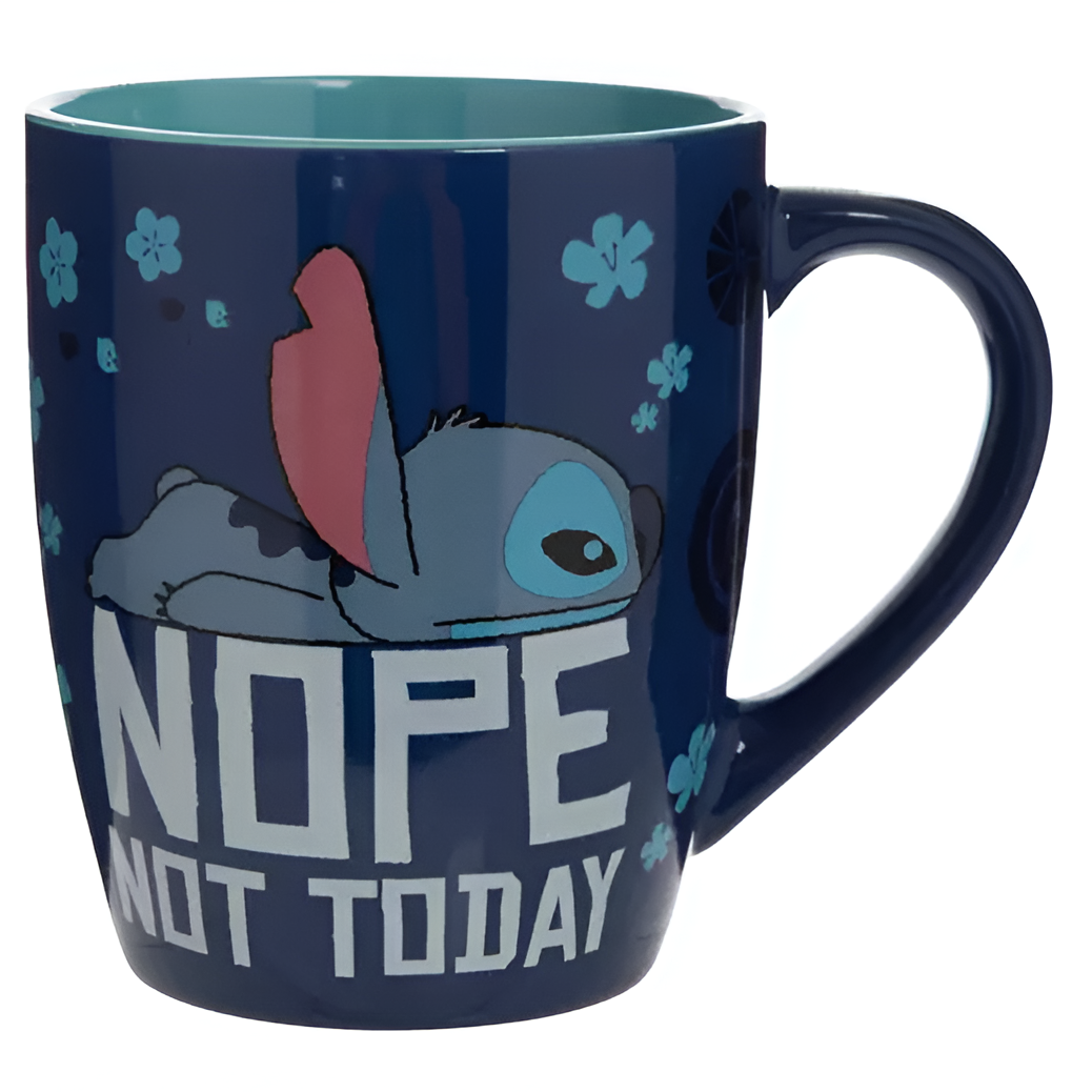 Stitch Nope Not Today Mug With Funny Quote