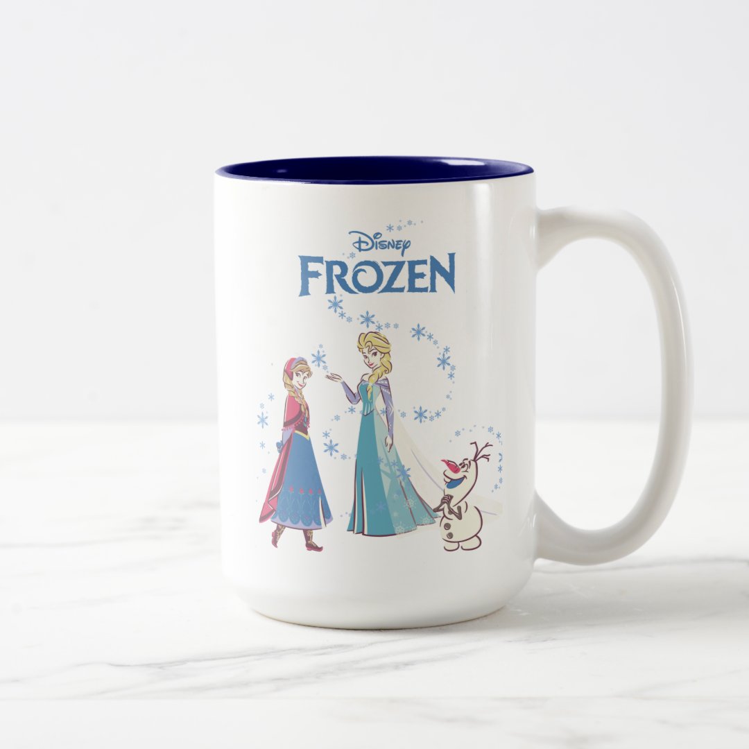Elsa Anna Olaf Two-Tone Mug 