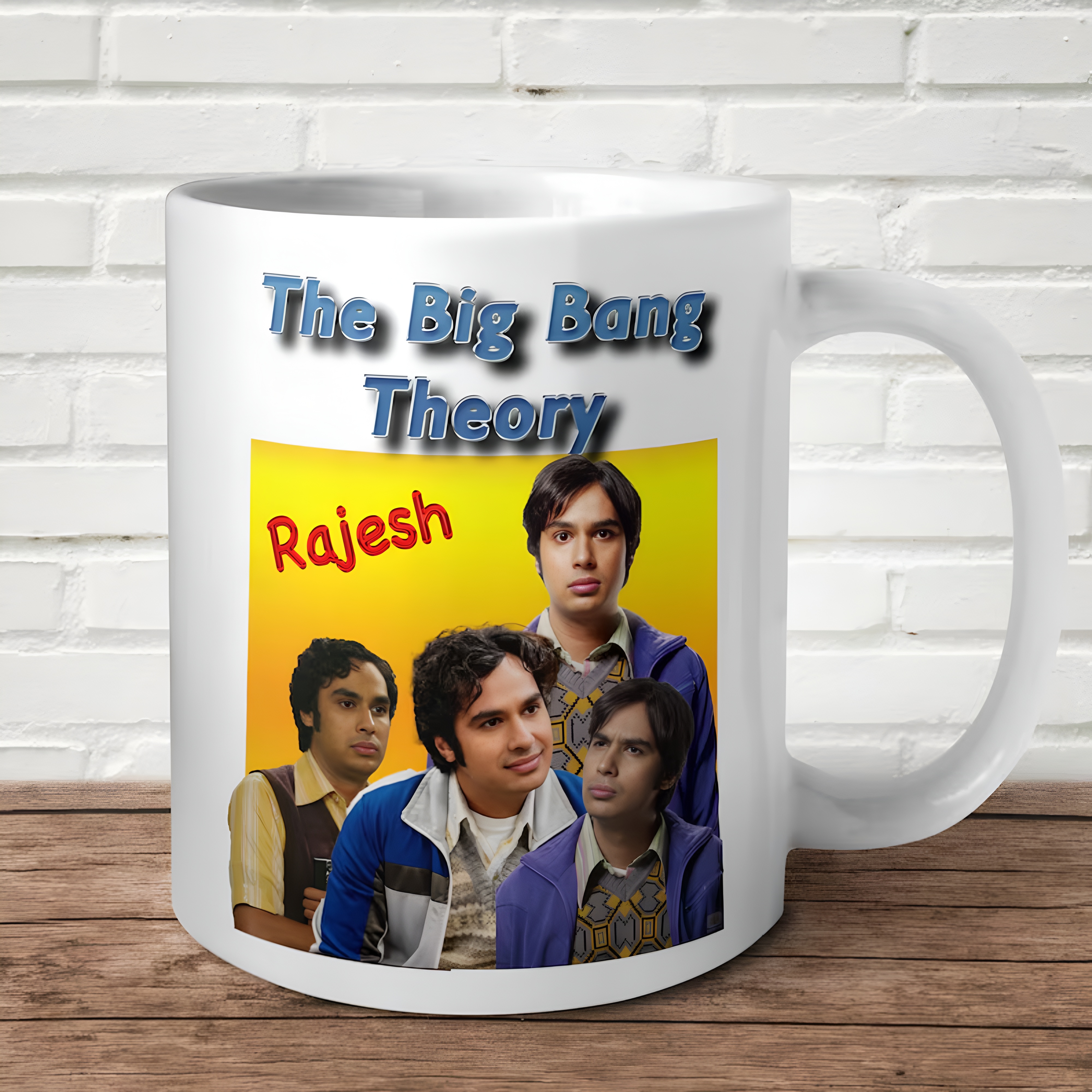 Raj Koothrappali Character Print 11oz The Big Bang Theory Ceramic Coffee Mug