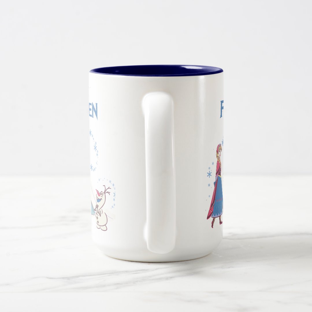 Elsa Anna Olaf Two-Tone Mug 