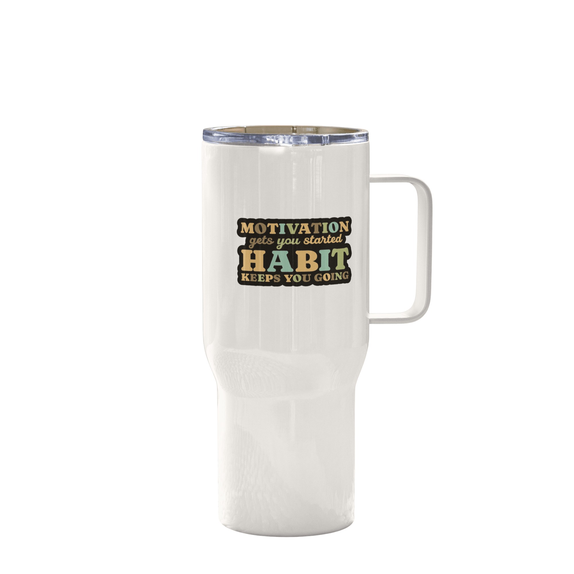 Motivation Printed Travel Mug With Timeless Retro Style - Inspire Cups