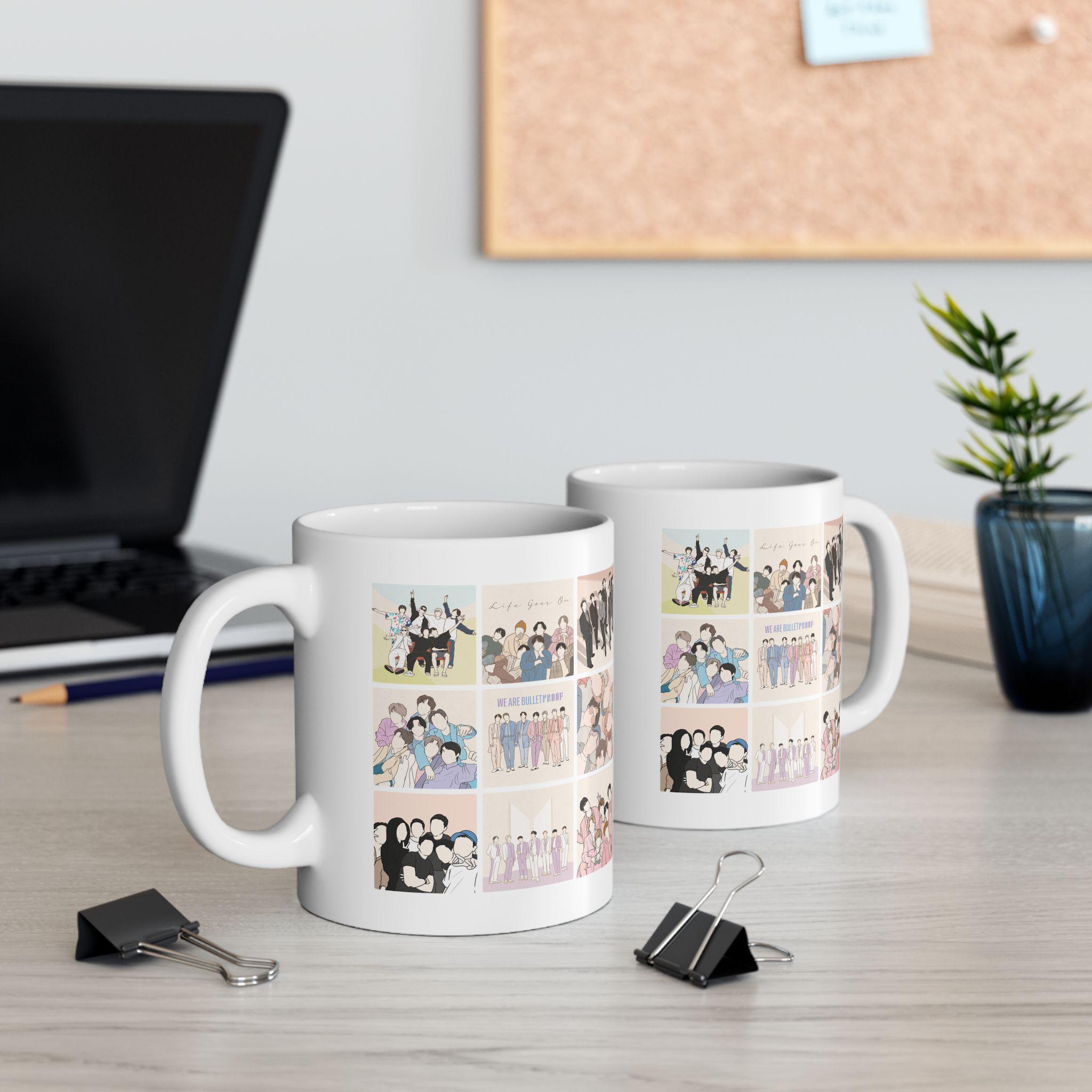Ceramic Music Fan Collage Coffee Mug