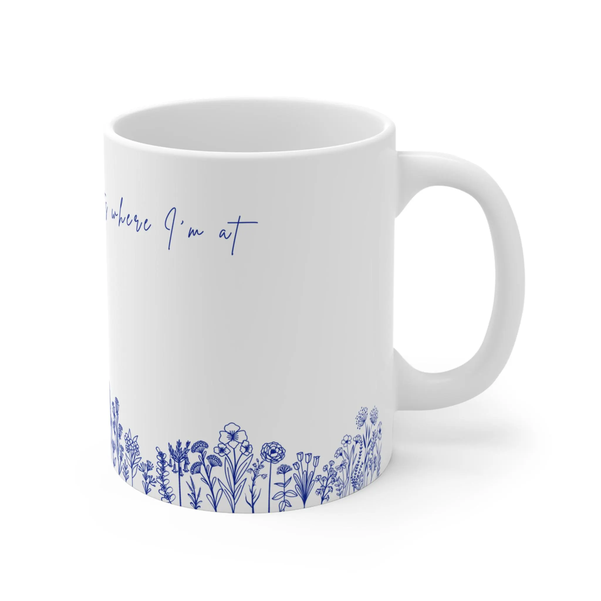 RM Wildflower Indigo Music Lyric Mug