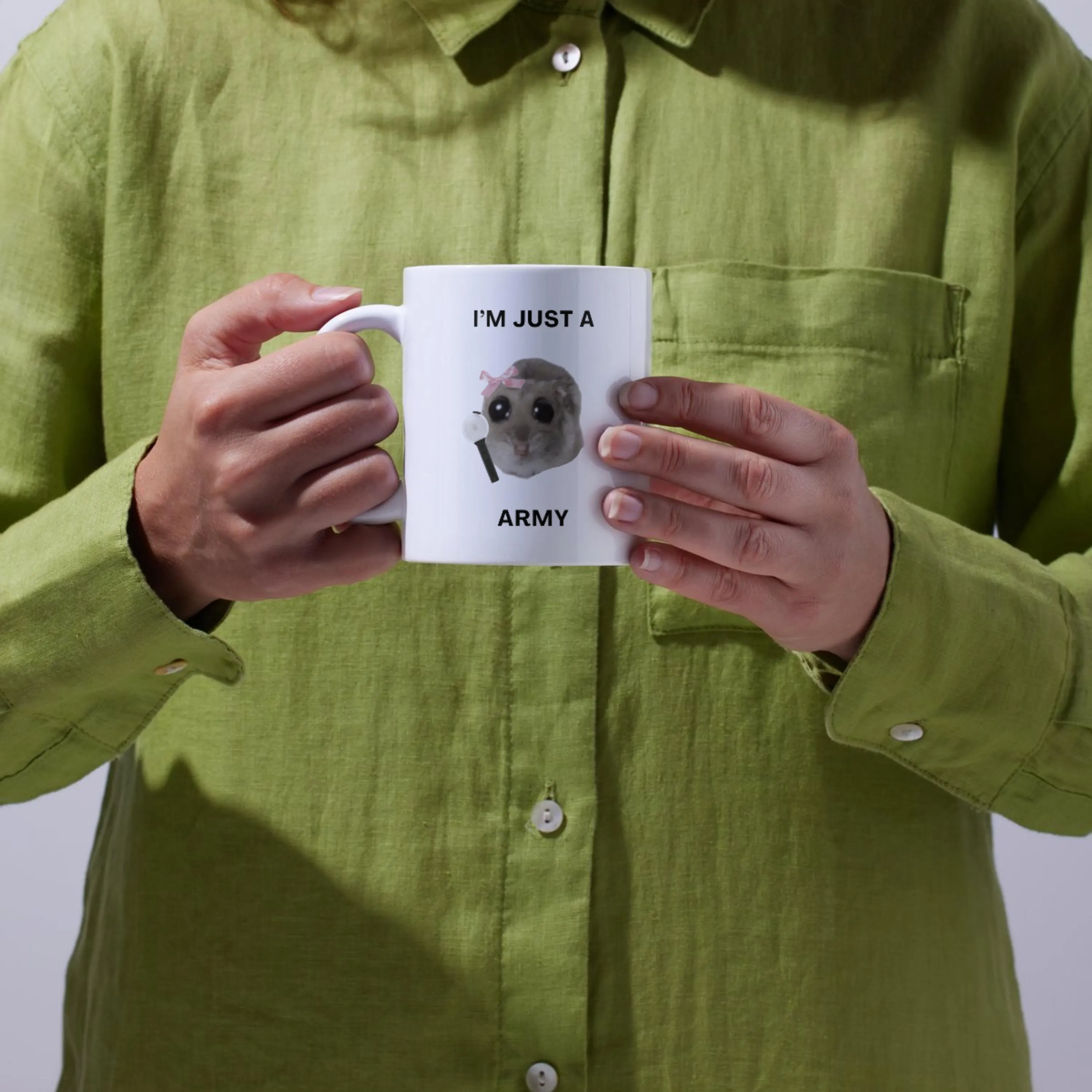 Sad Hamster Meme Ceramic Coffee Mug