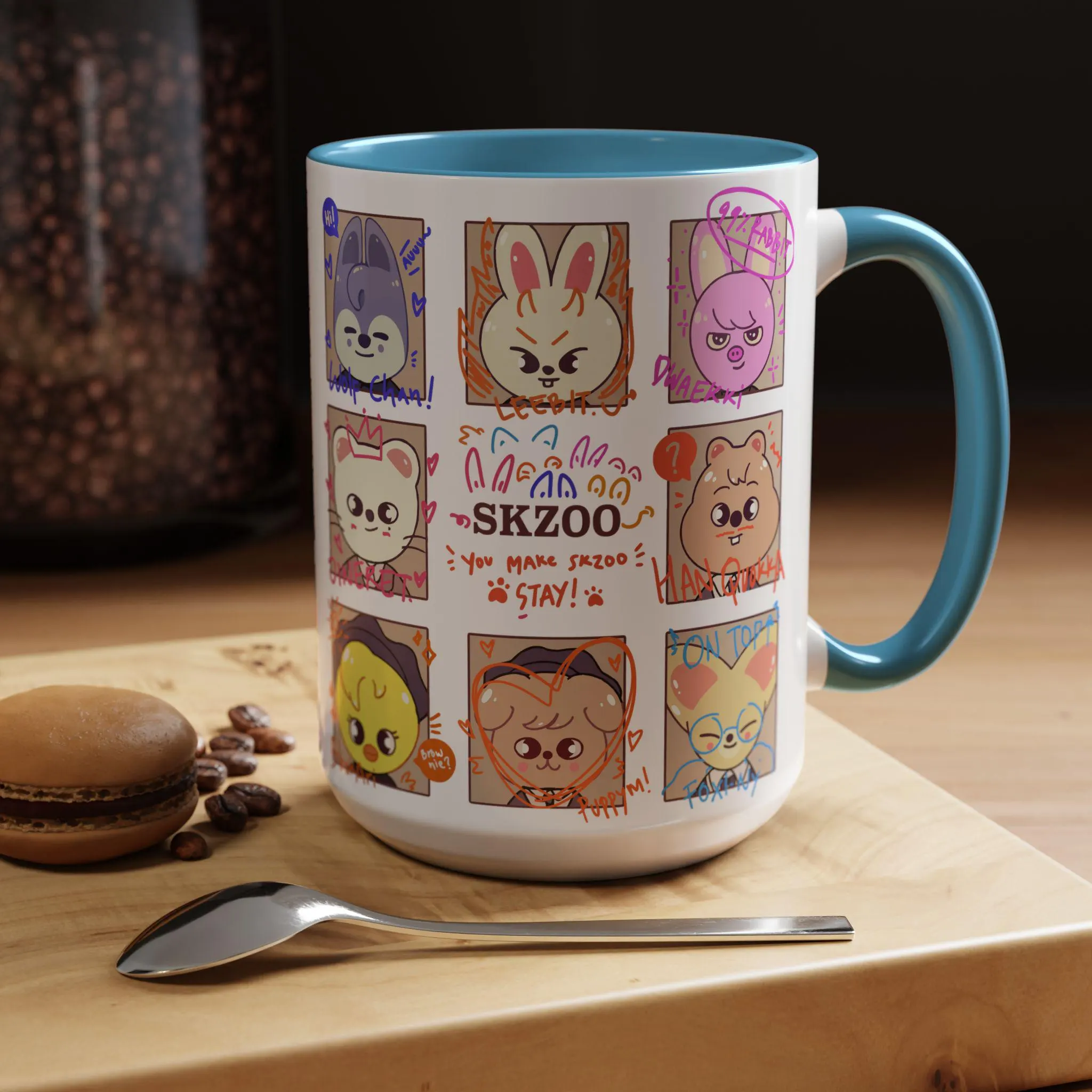 Skzoo Animal Characters Ceramic Coffee Mug 15oz