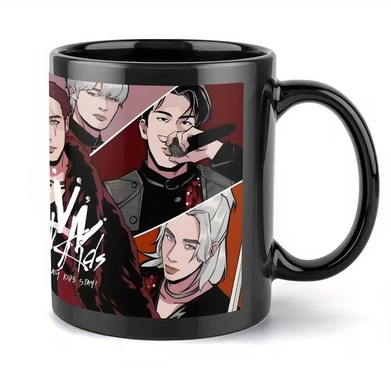 Stray Kids Animated Group Members Ceramic Coffee Mug