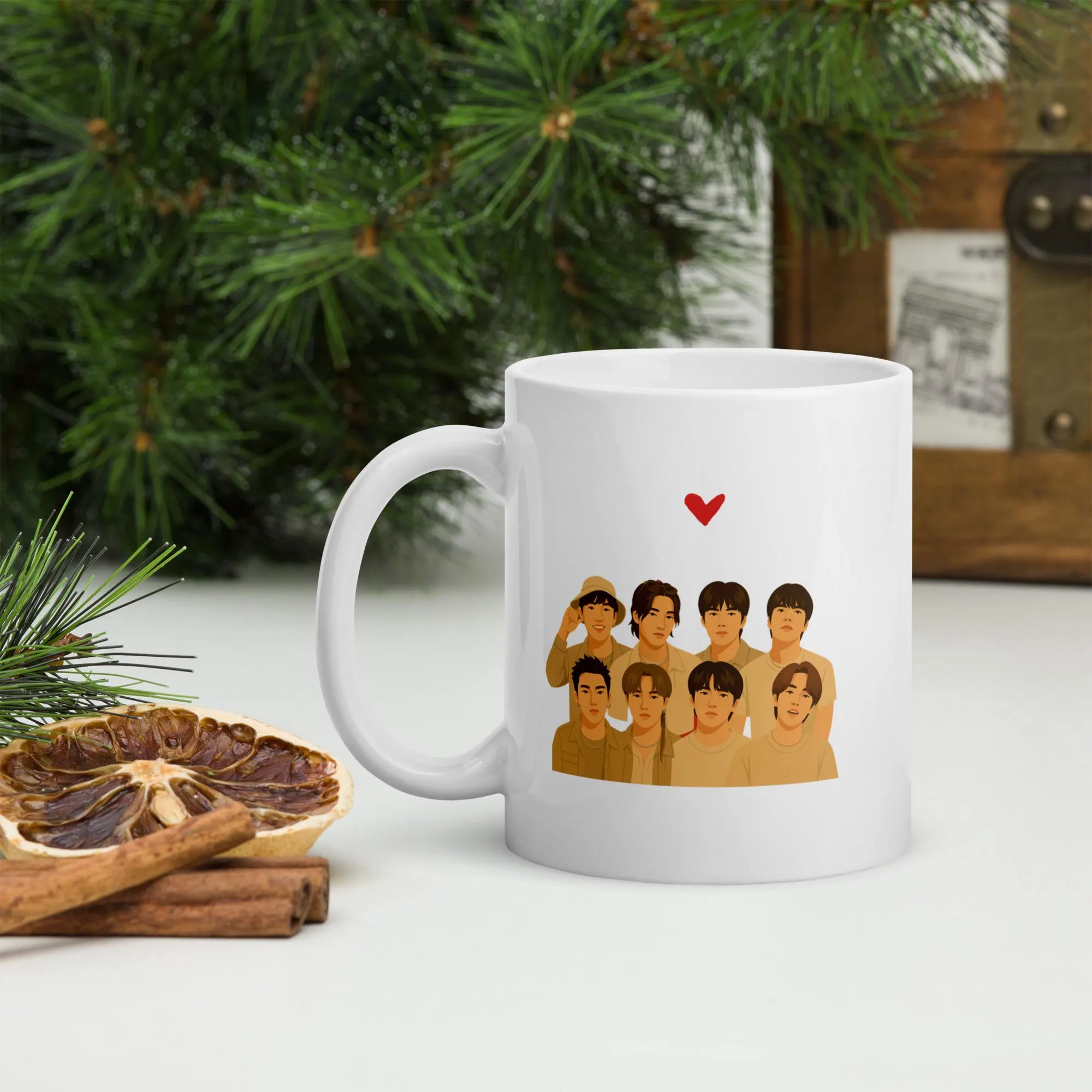 Stray Kids Members Illustration Ceramic Coffee Mug