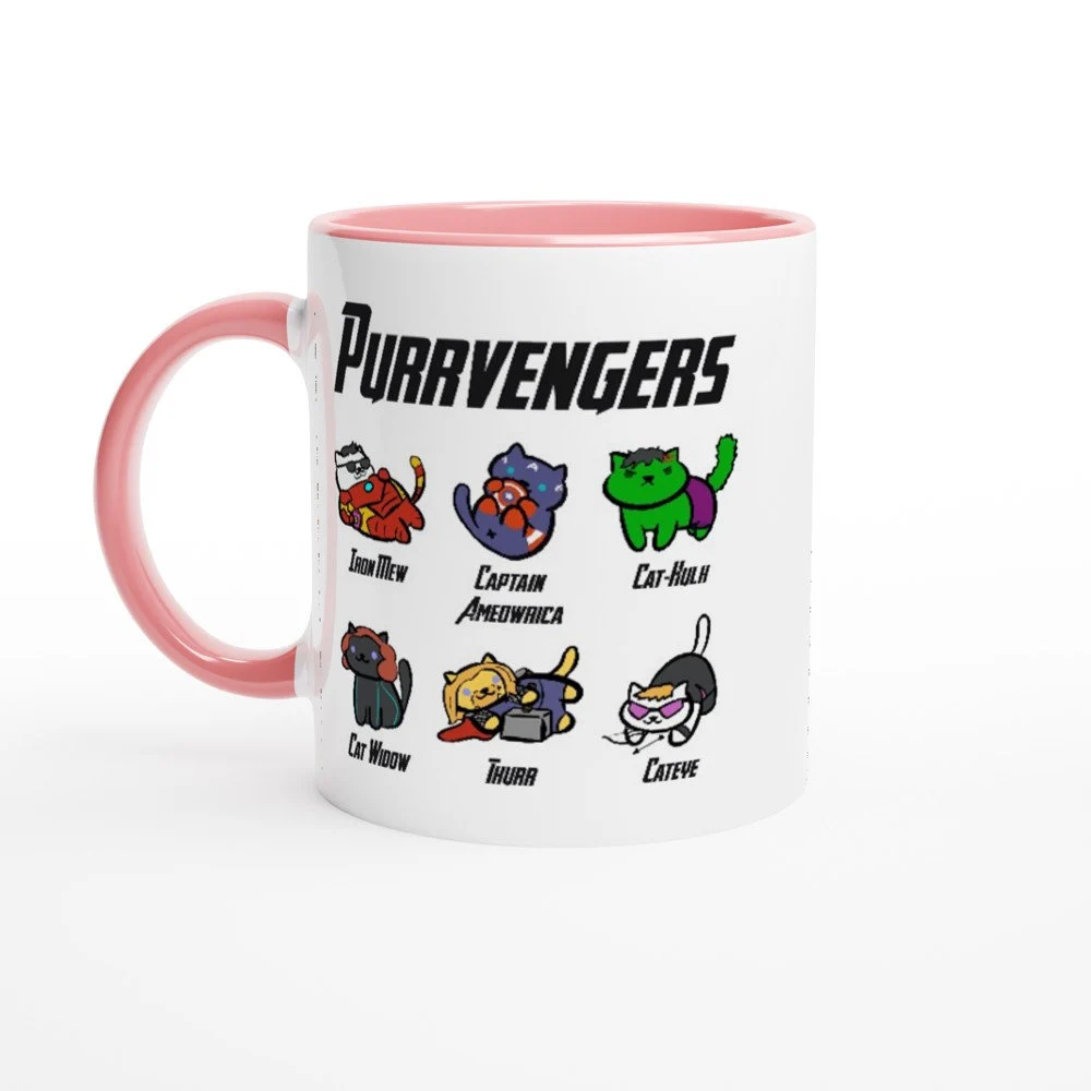 Purrvengers Avengers Cat Hero Ceramic Mug 11oz