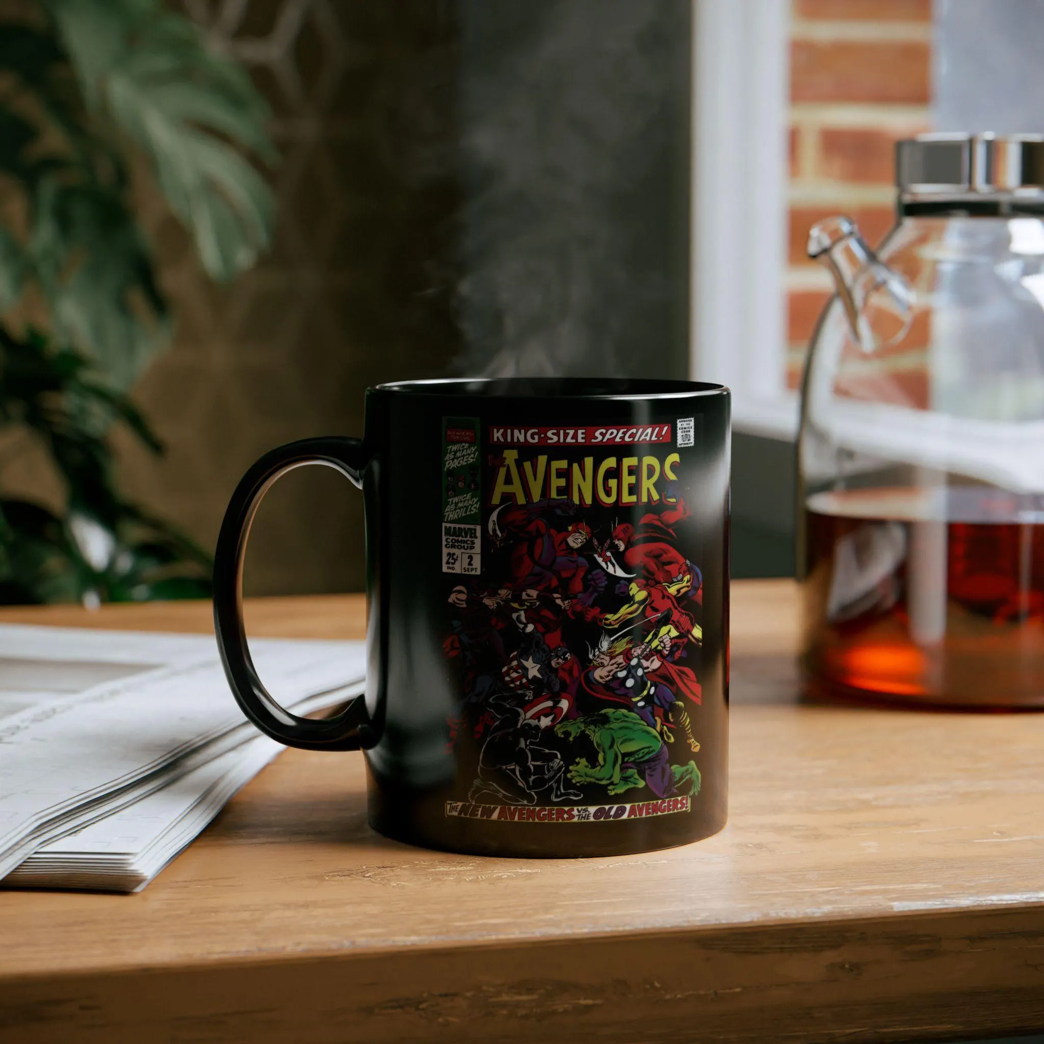 Avengers Vintage Comic Book Cover Ceramic Mug