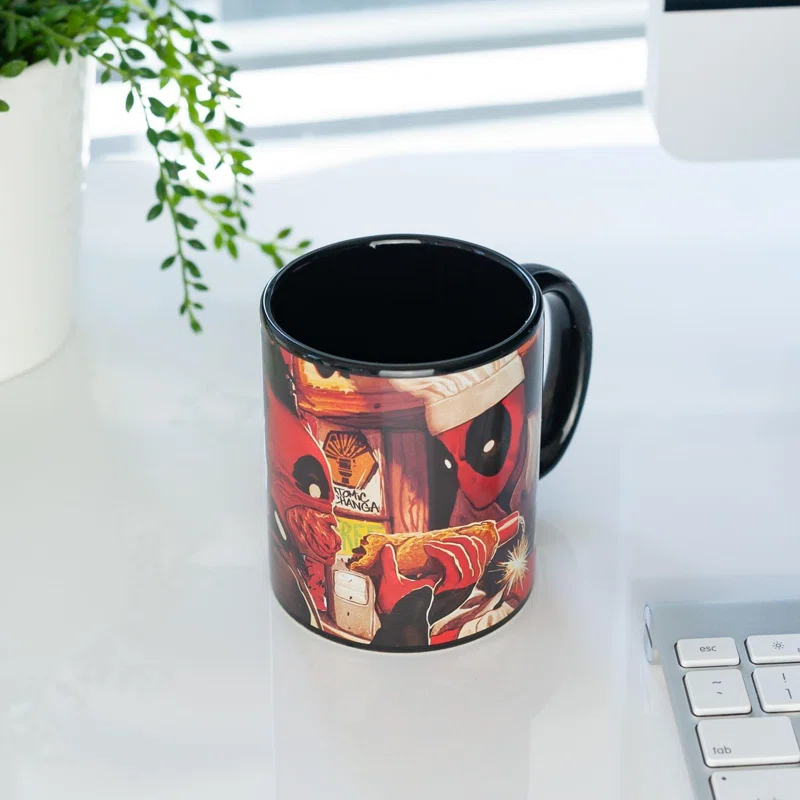 Deadpool Superhero Fireplay Ceramic Mug