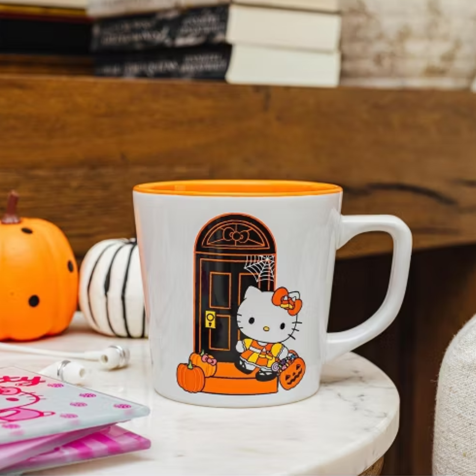 Silver Buffalo Sanrio Hello Kitty Pumpkins Ceramic Latte Mug