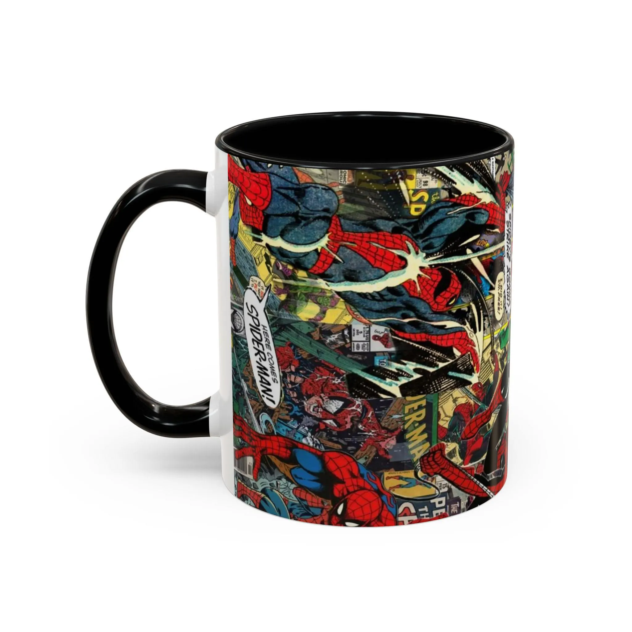 Spider Man Comic Collage Ceramic Mug