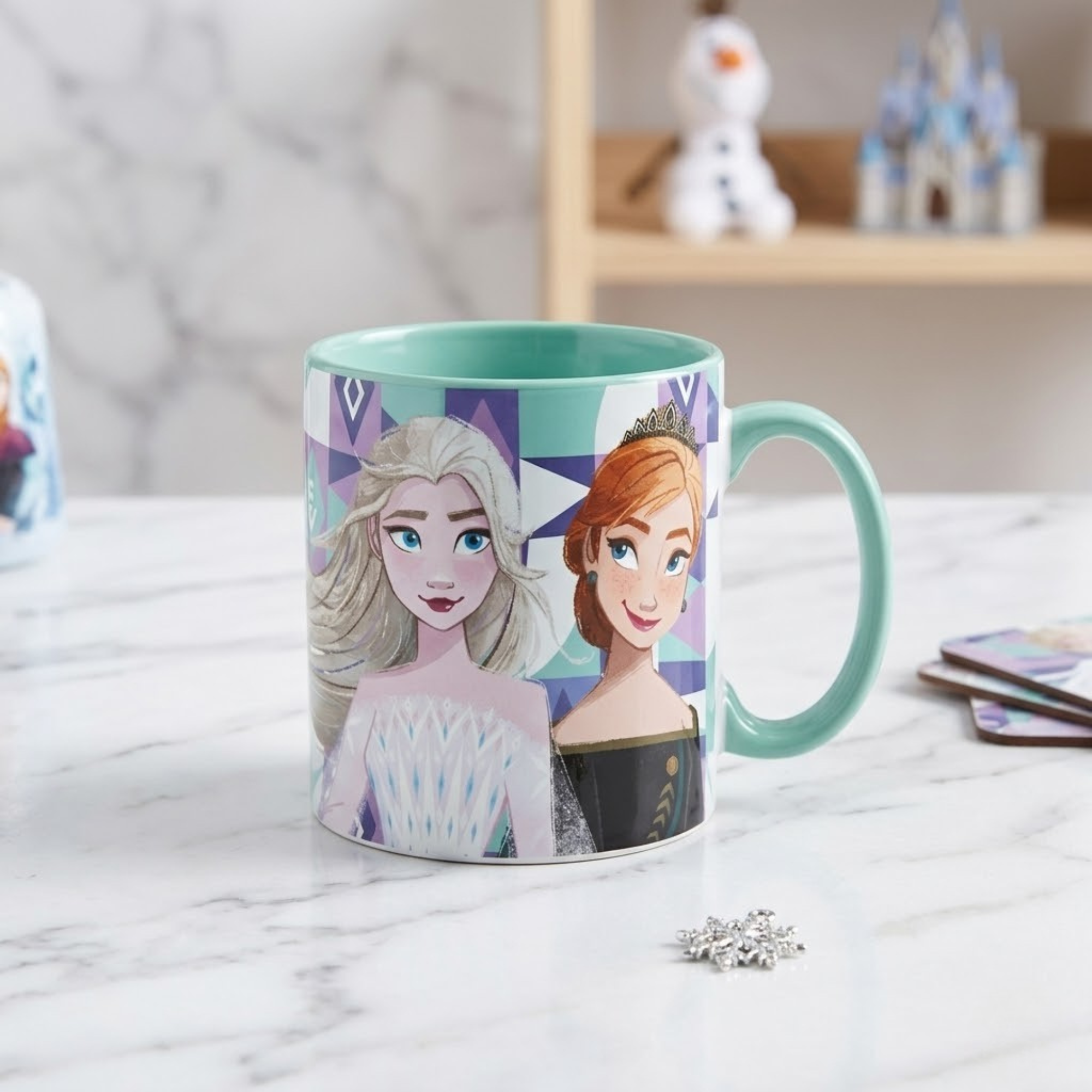 Elsa And Anna Themed Plastic Mug