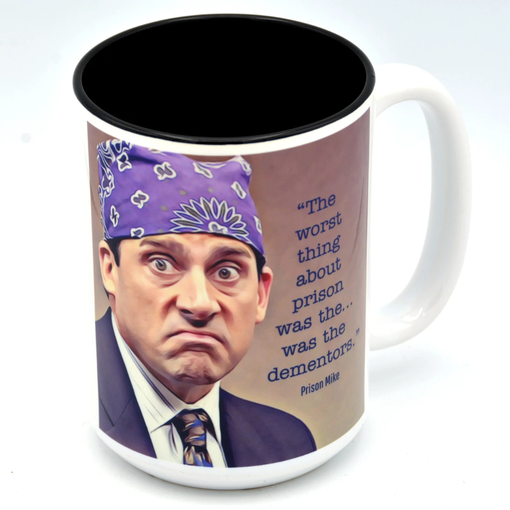 Prison Mike Mug The Office Michael Scott 15 oz Ceramic Cup
