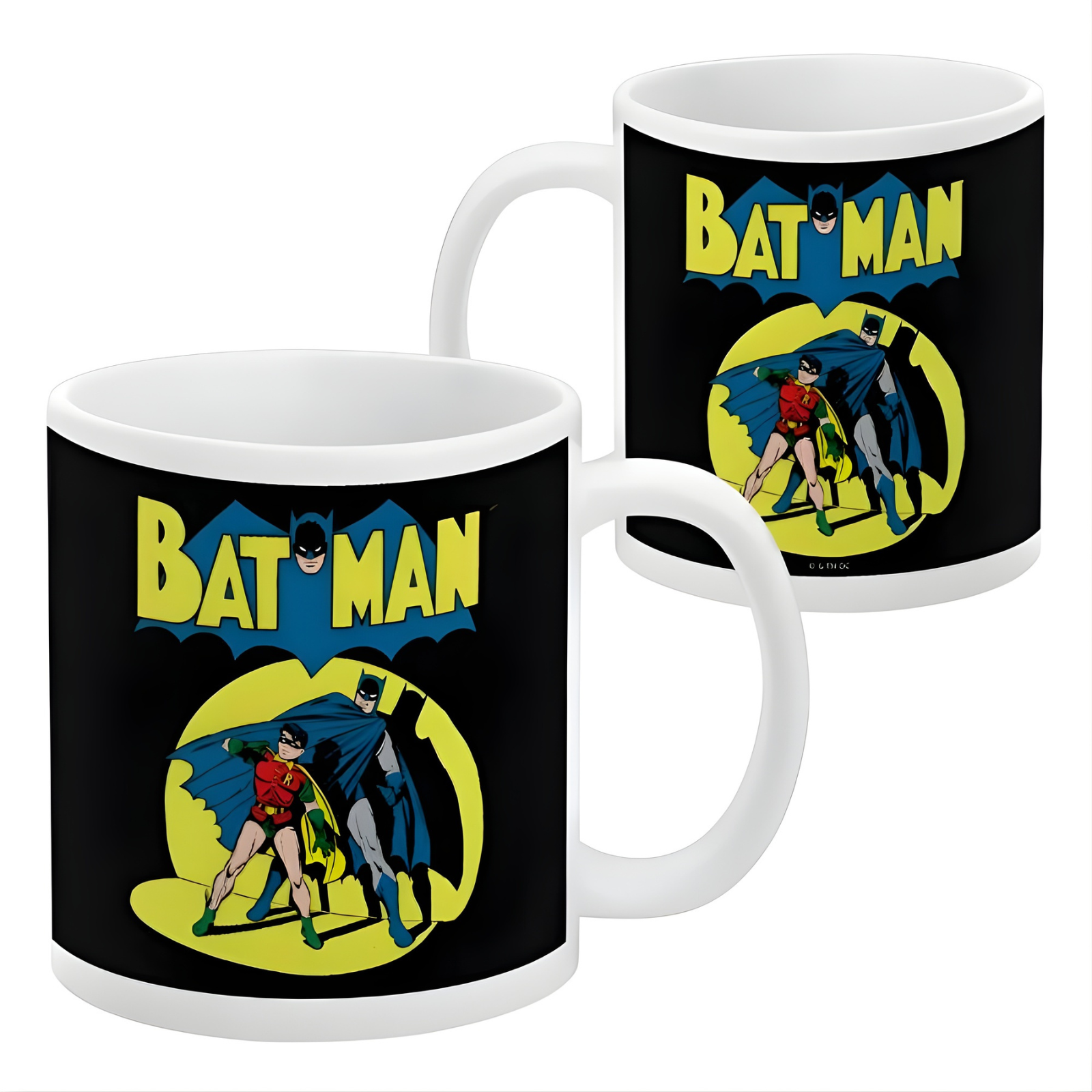 Batman Robin Retro Themed Comic Mug