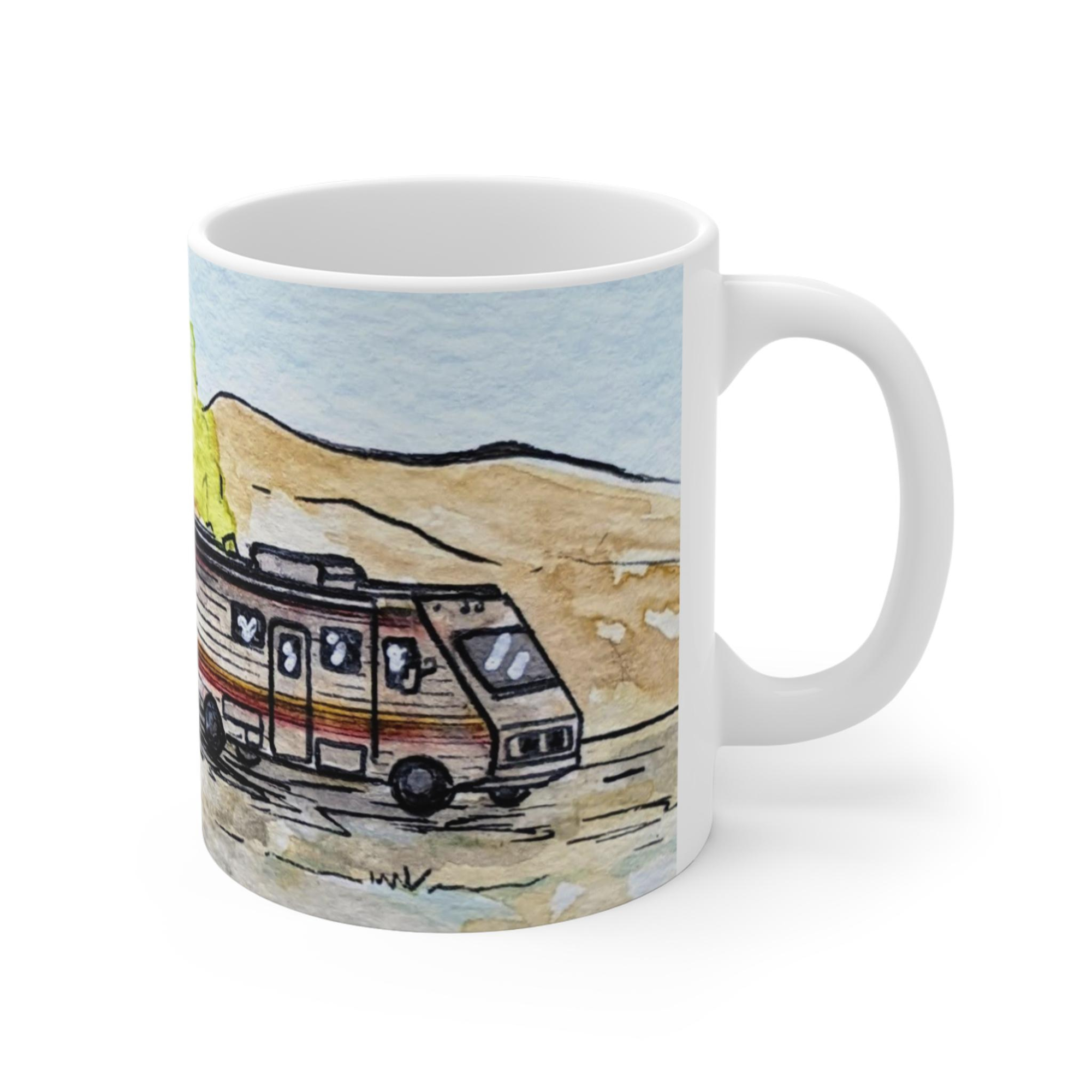Breaking Bad Walter White Rv Painted Watercolor Artwork Mug