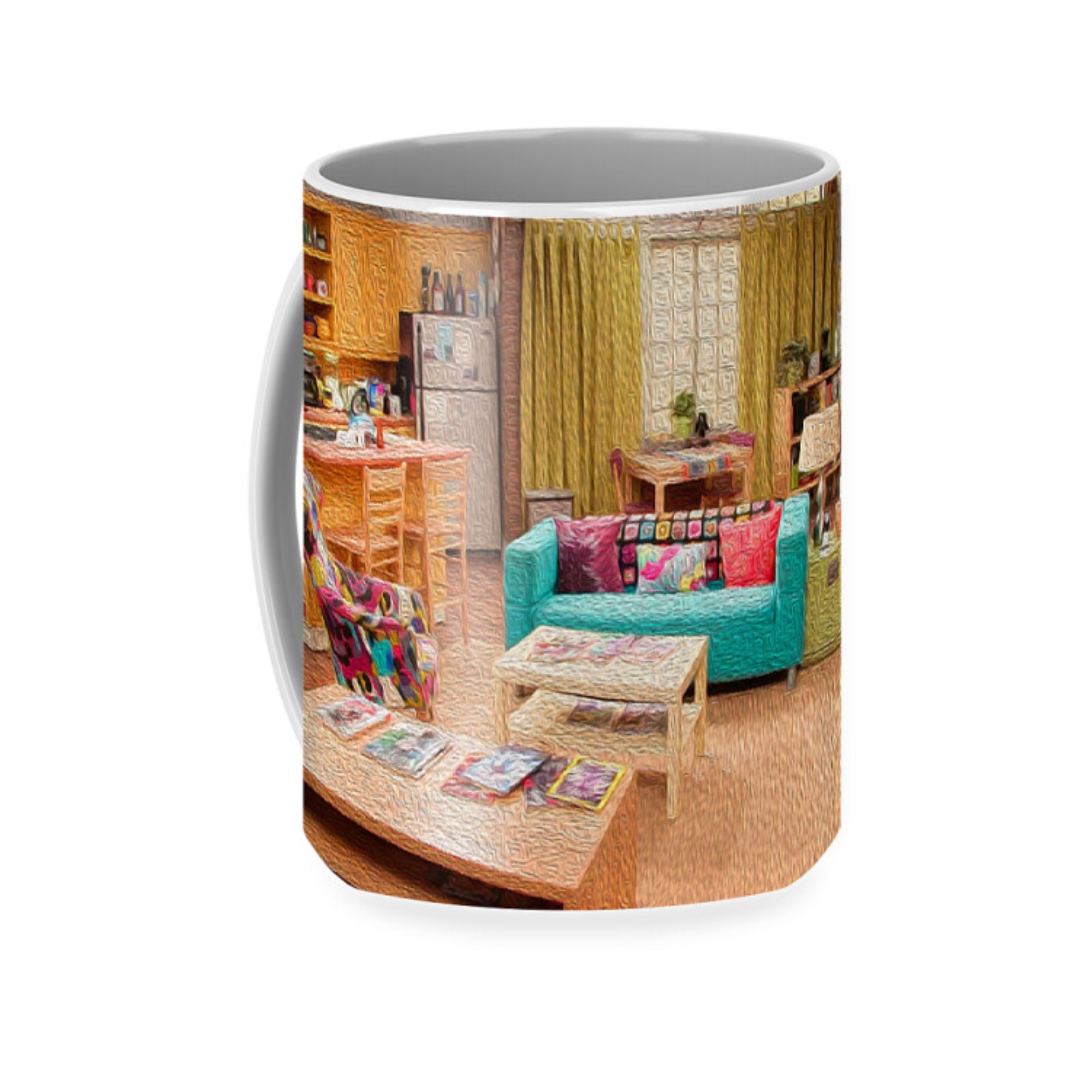 Penny Apartment Oil Painting Style Coffee Mug