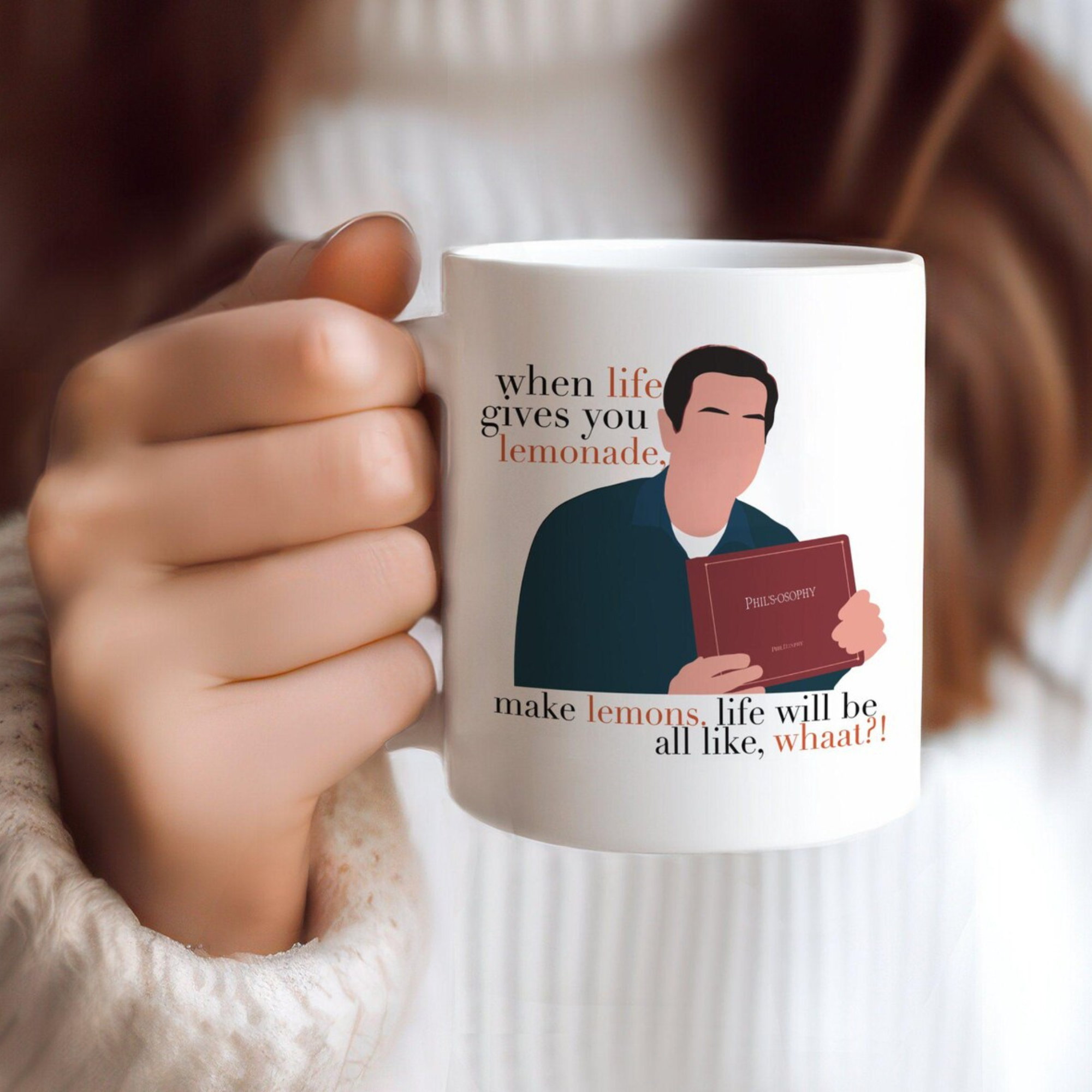 Modern Family Phil Dunphy Ceramic Coffee Mug When Life Gives You Lemonade