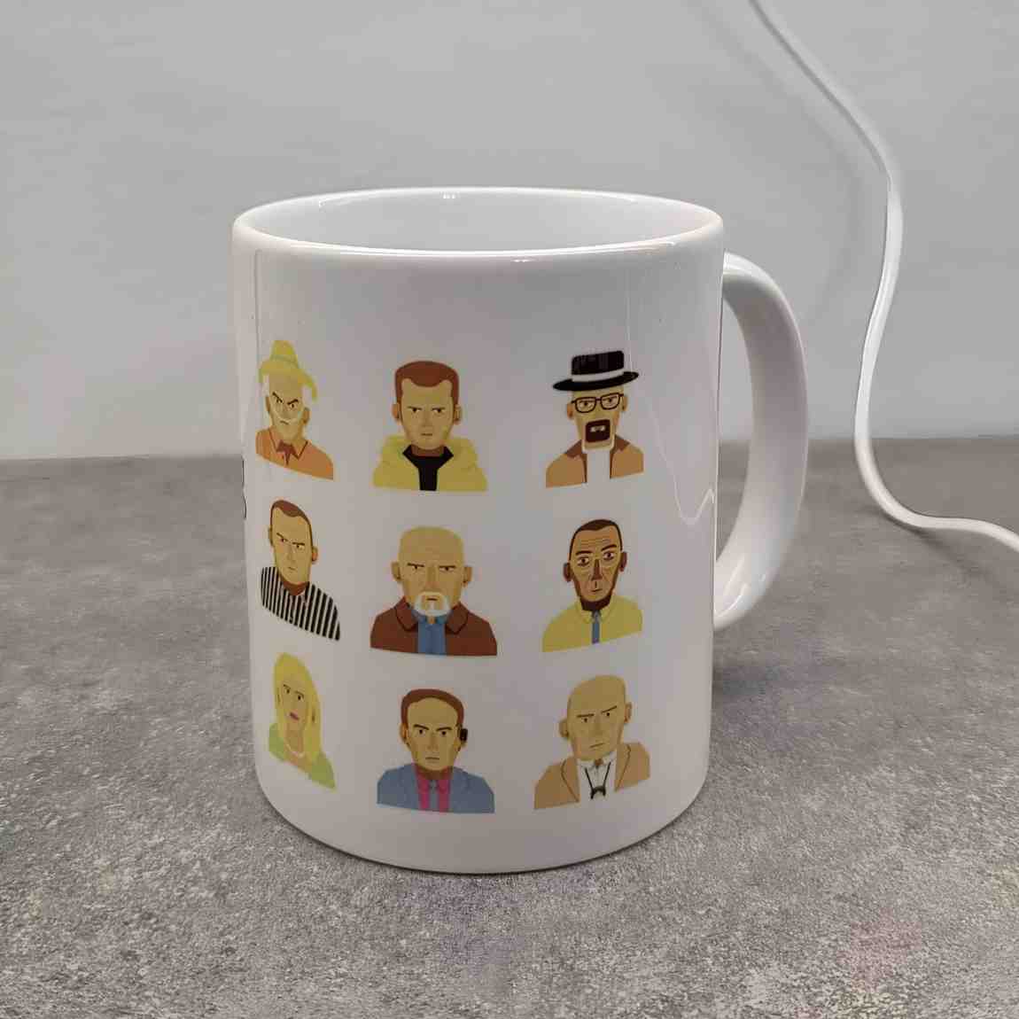 Heisenberg Simple Silhouette Design Printed Mug