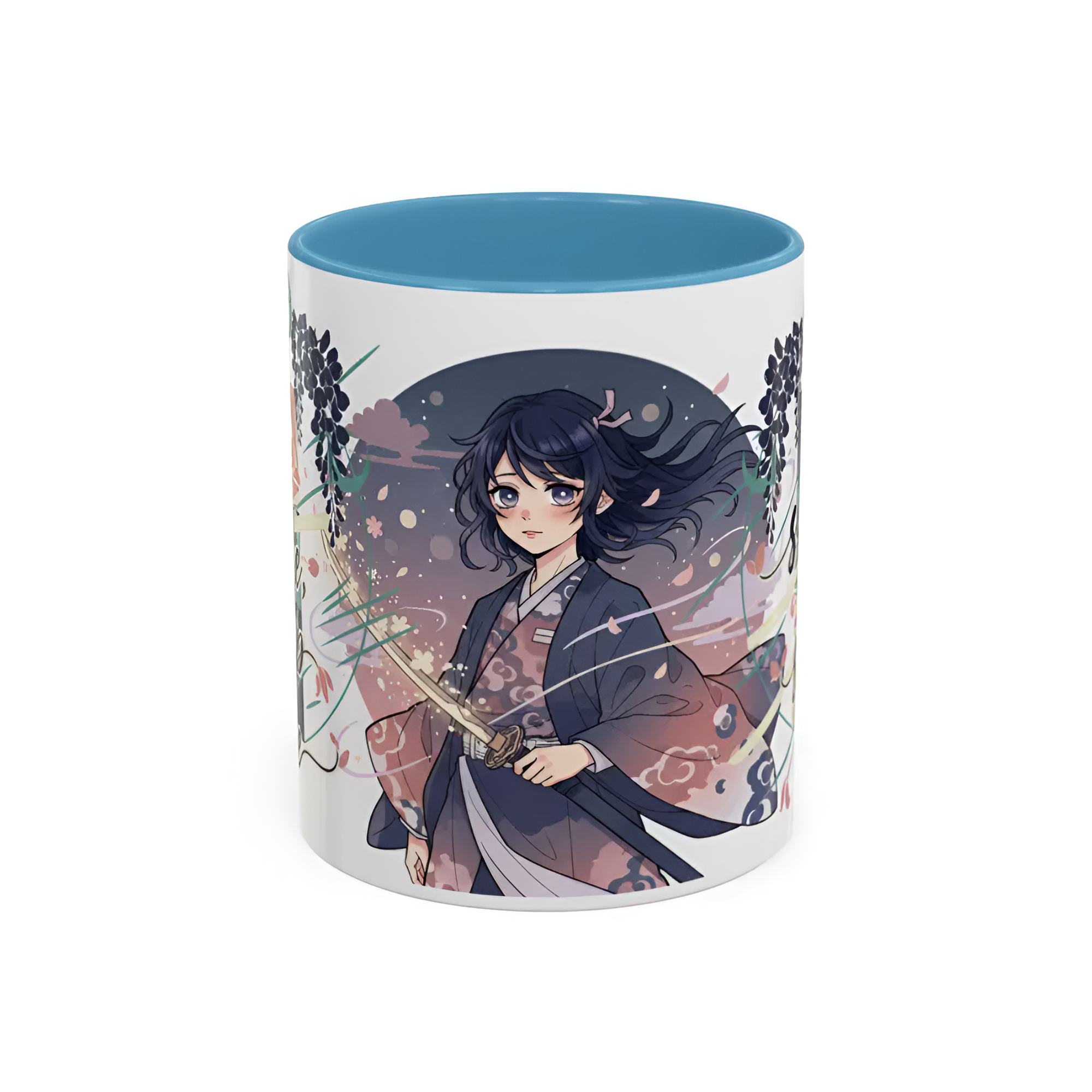 Anime Character Floral Ceramic Accent Vessel
