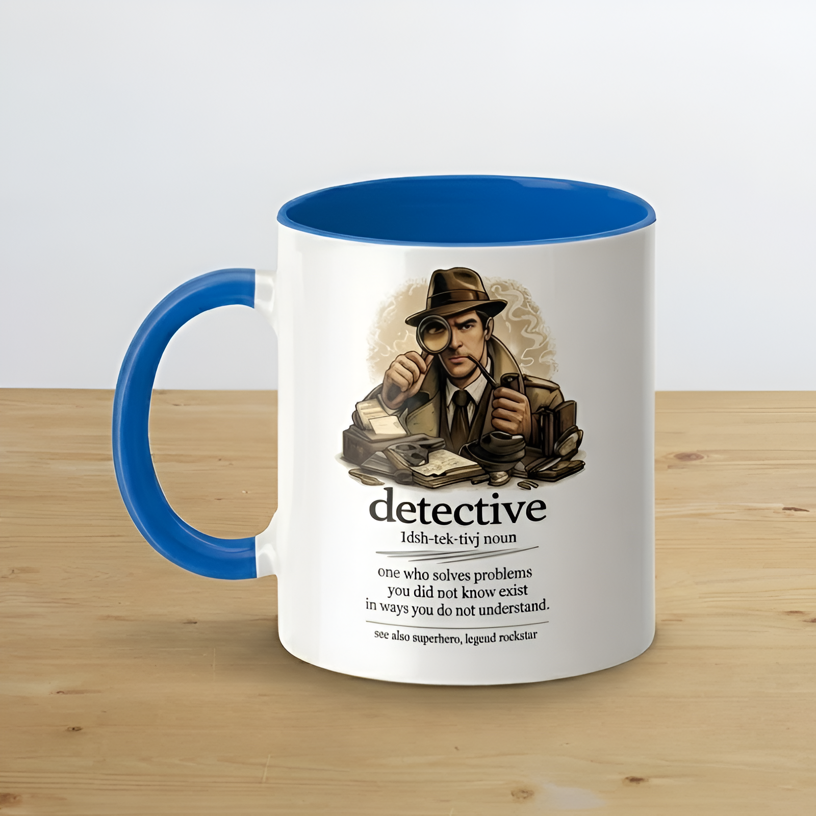 Sherlock Style Vintage Detective Definition Mug