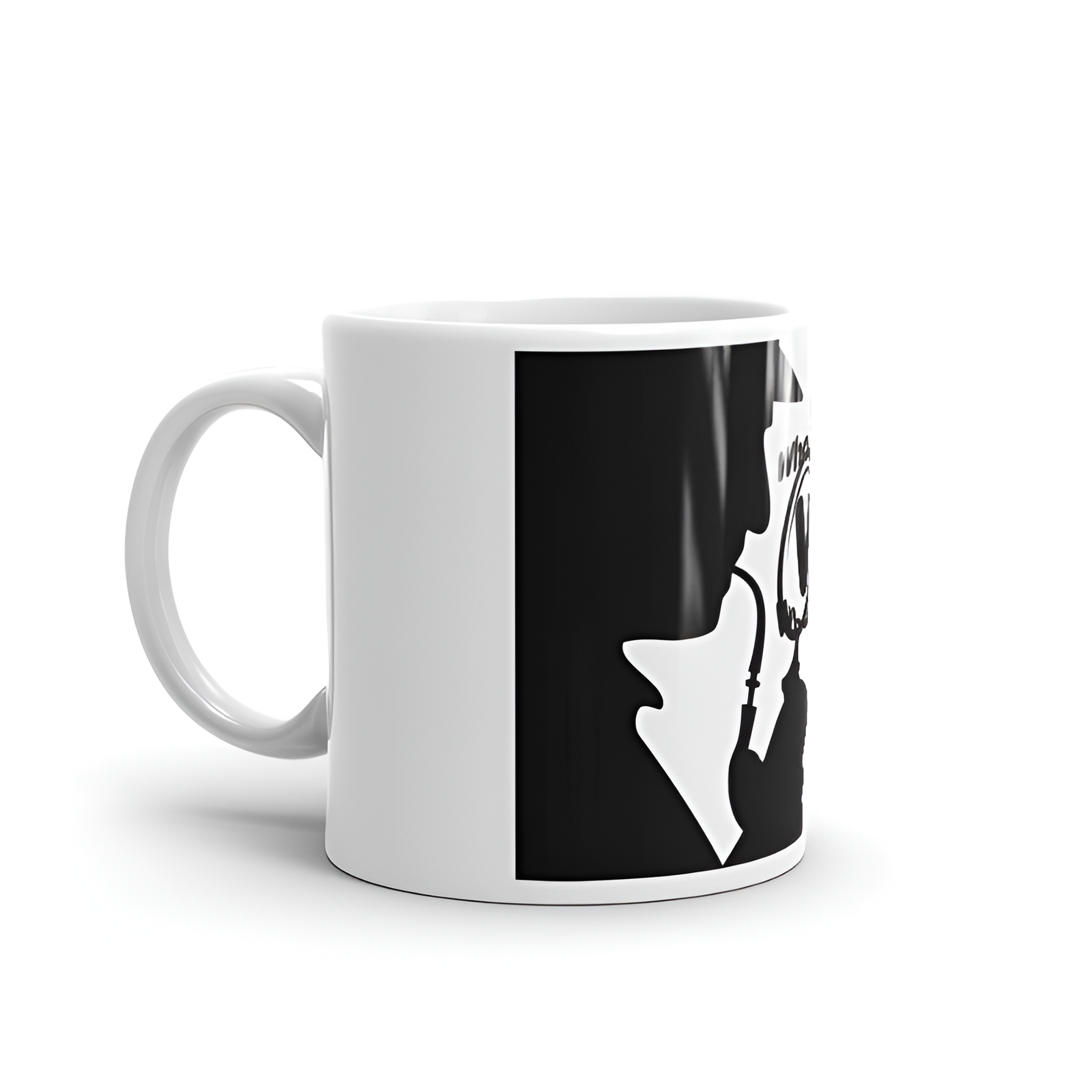 Sherlock Holmes Profile Print Ceramic Coffee Mug