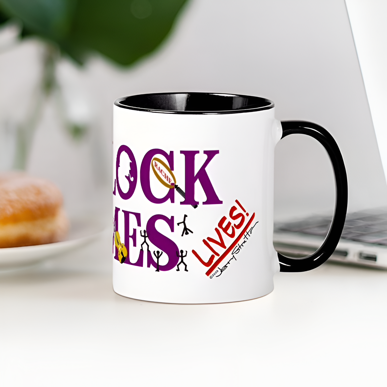 Sherlock Holmes Lives Ceramic Coffee Mug 