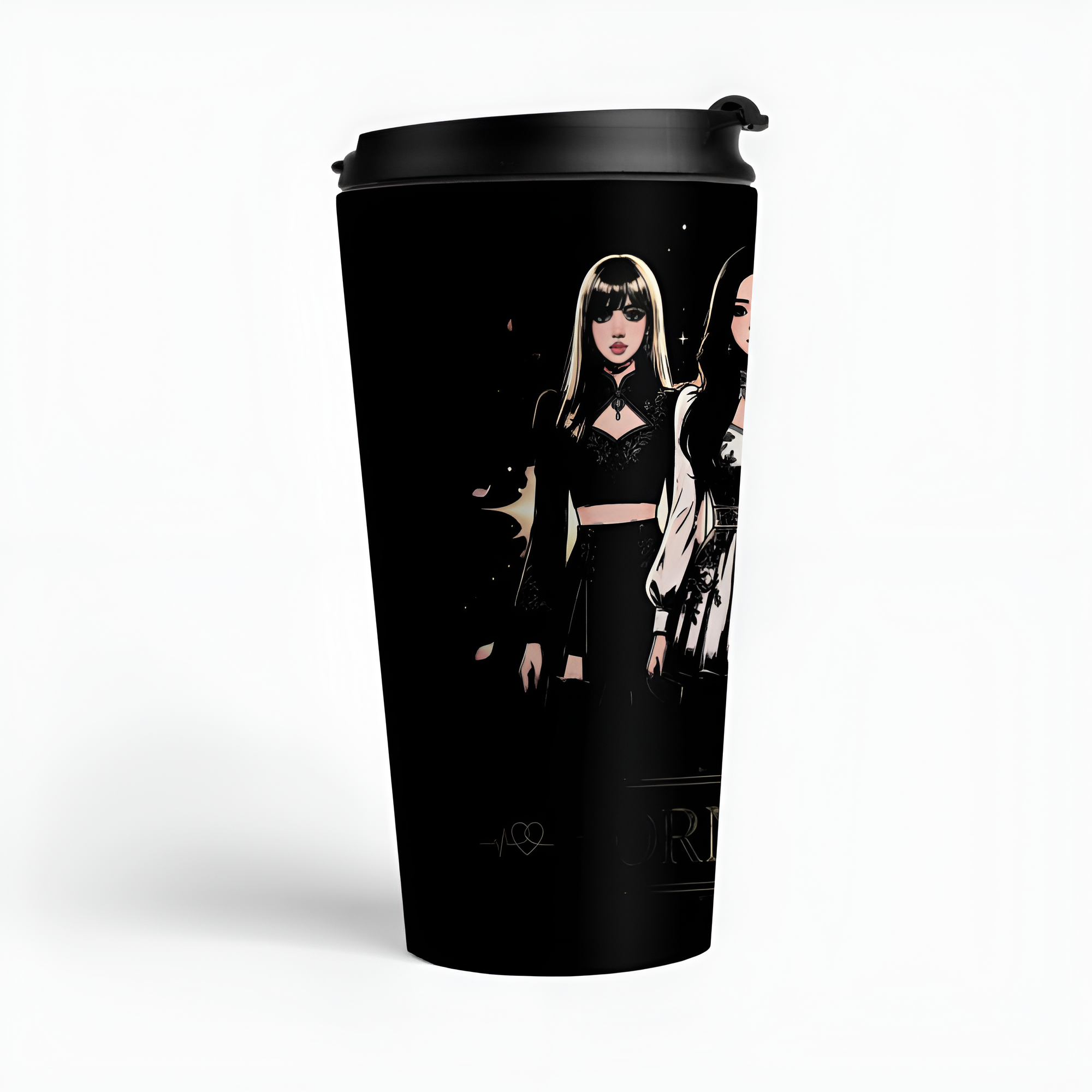 Blackpink Slogan Graphic Dark Ceramic Mug