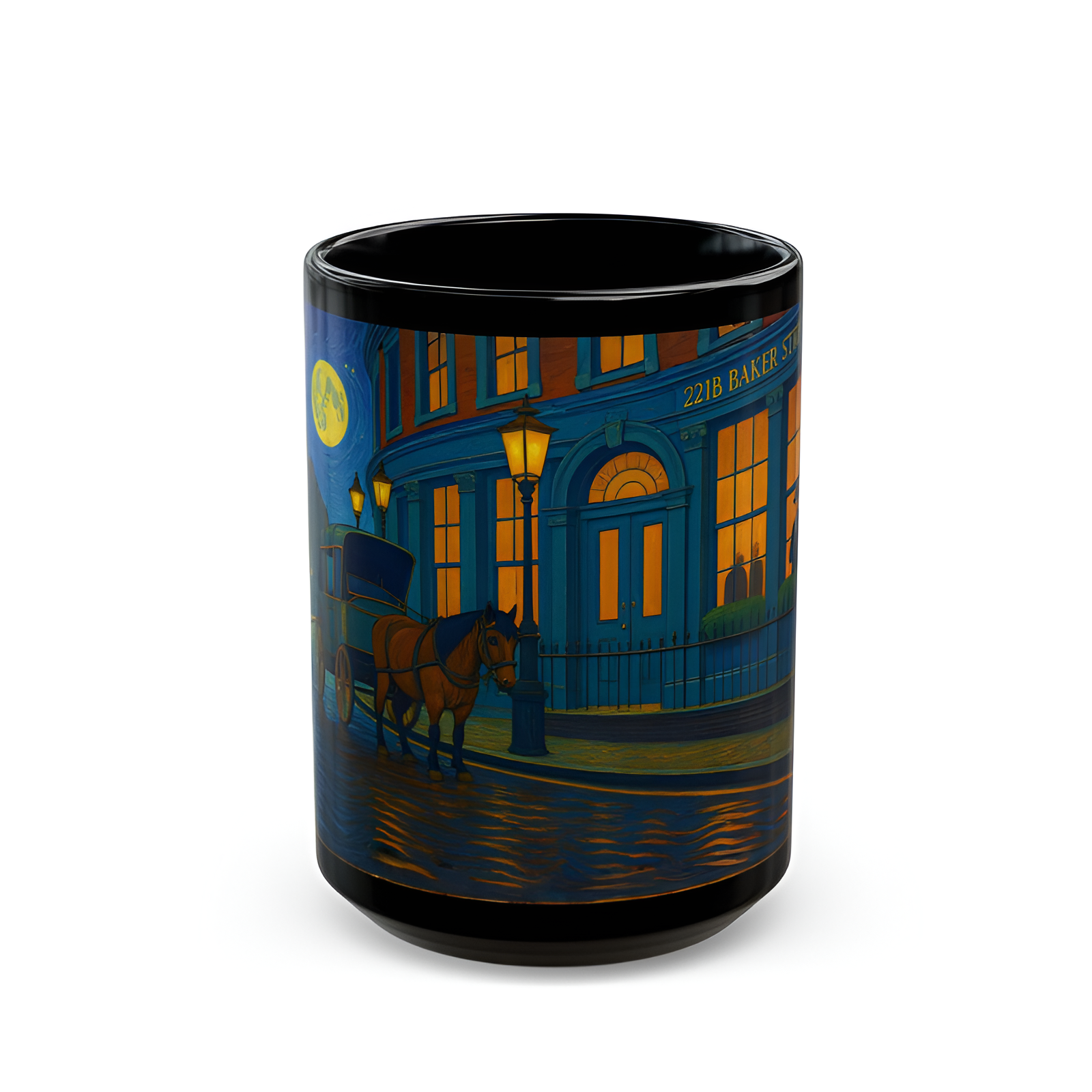 Sherlock Inspired Baker Street Evening Ceramic Mug 