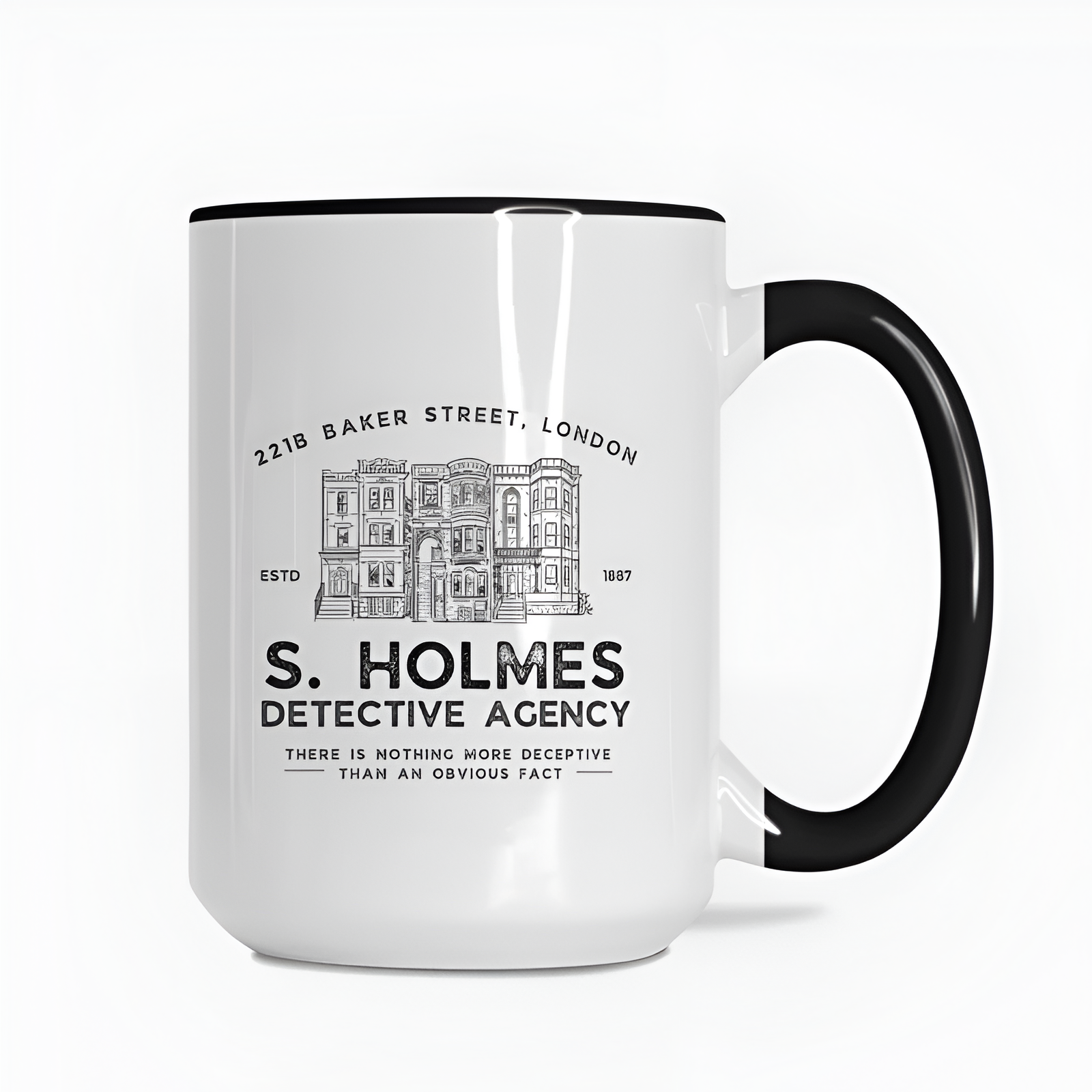 Sherlock Holmes Detective Agency Baker Street Mug