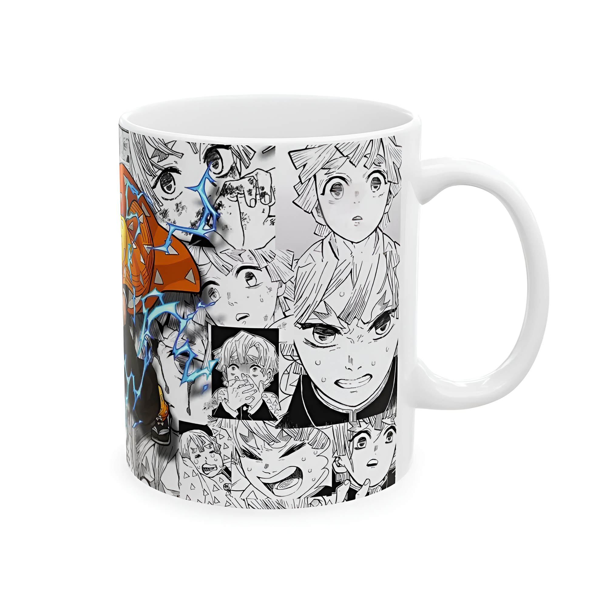 Lightning Design Mug  Demon Slayer Anime Ceramic Mug