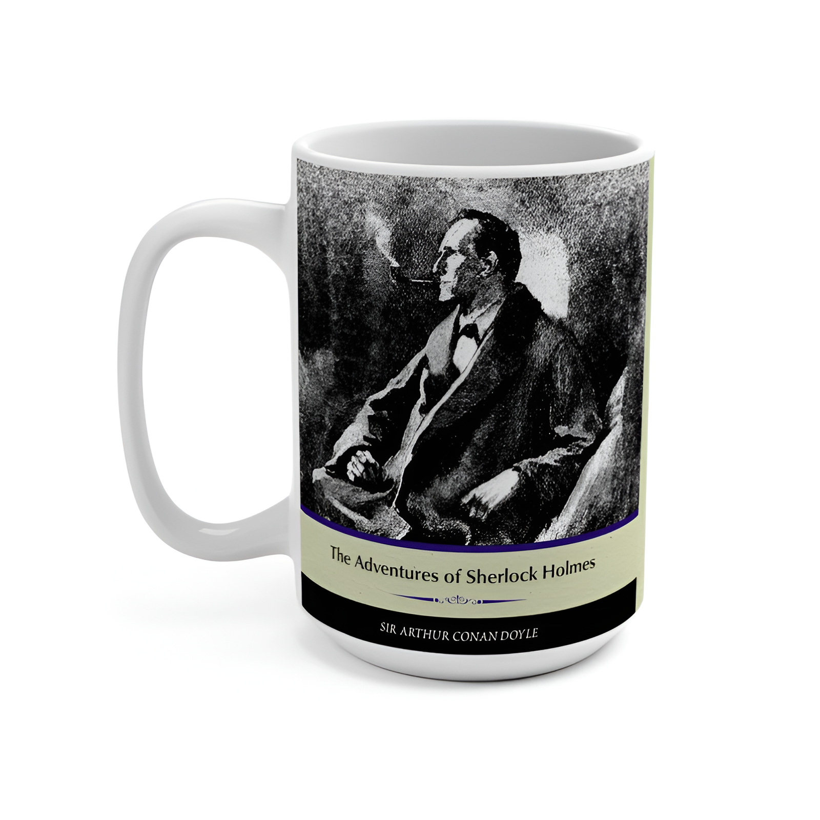 Sherlock Holmes Literary Ceramic Coffee Mug 15 Oz