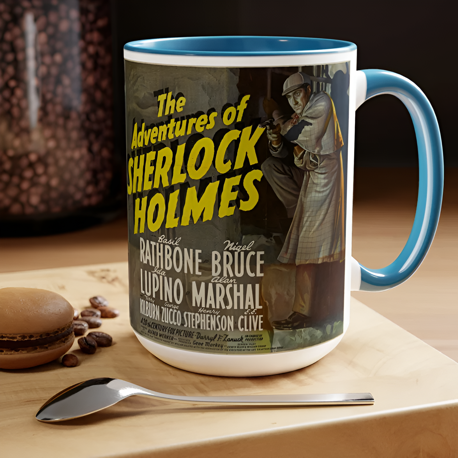 Sherlock Holmes Vintage Movie Poster Ceramic Mug
