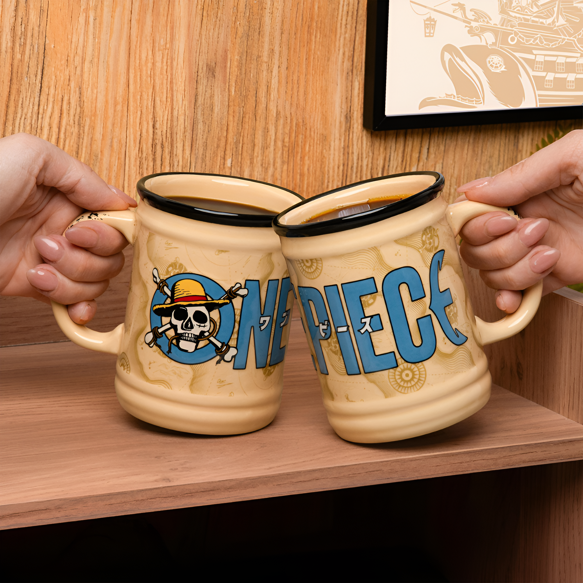 Sculpted One Piece Logo Mug