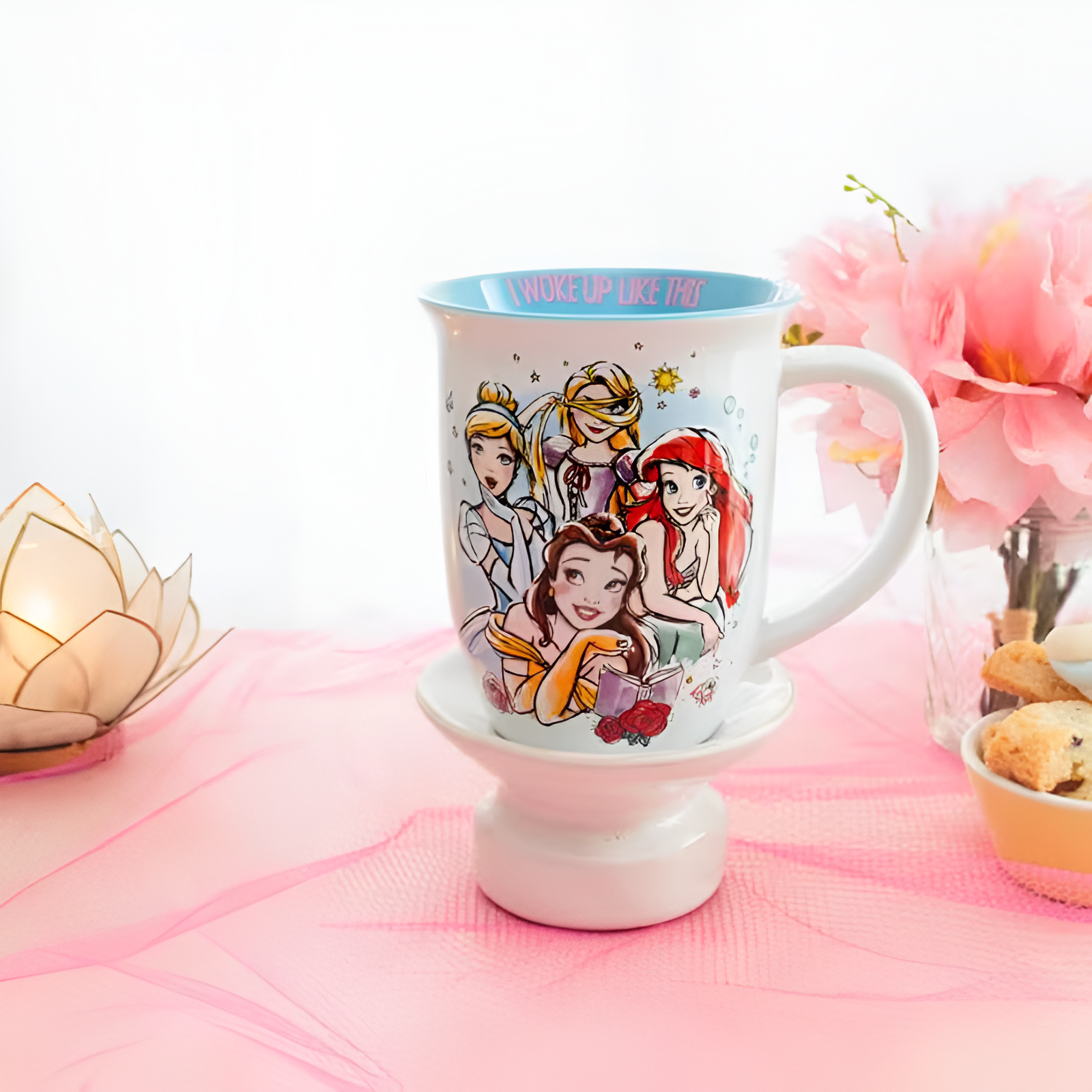 Princess Quote Mug 16oz I Woke Up Like This Wide Rim Coffee Cup