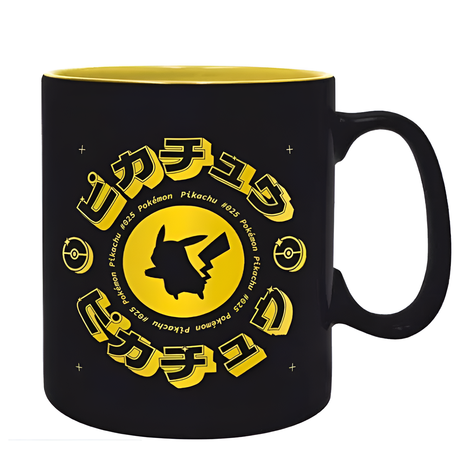 Mug Pokemon Pikachu Black Icon