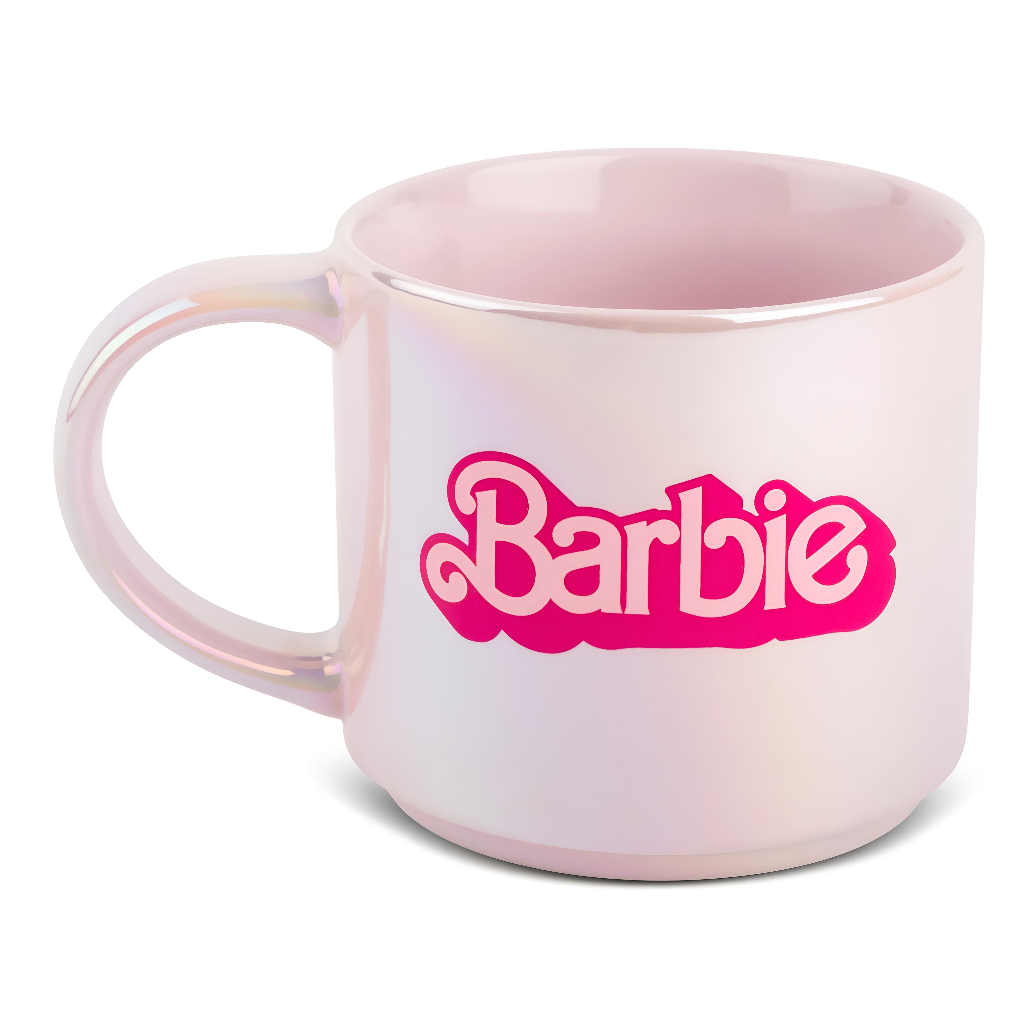 Barbie Mug Pearl Pink Stoneware Coffee Cup 15oz 