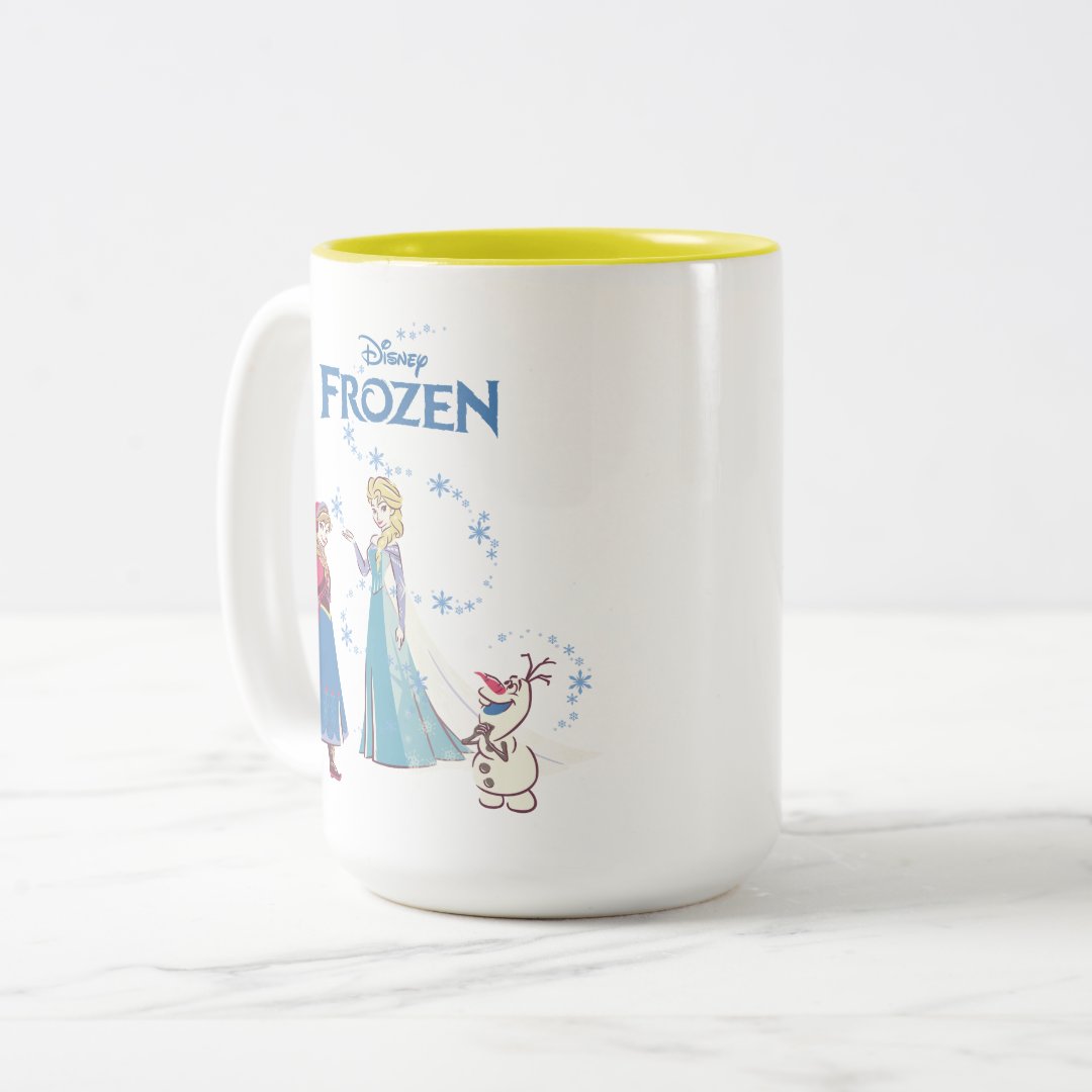 Elsa Anna Olaf Two-Tone Mug 