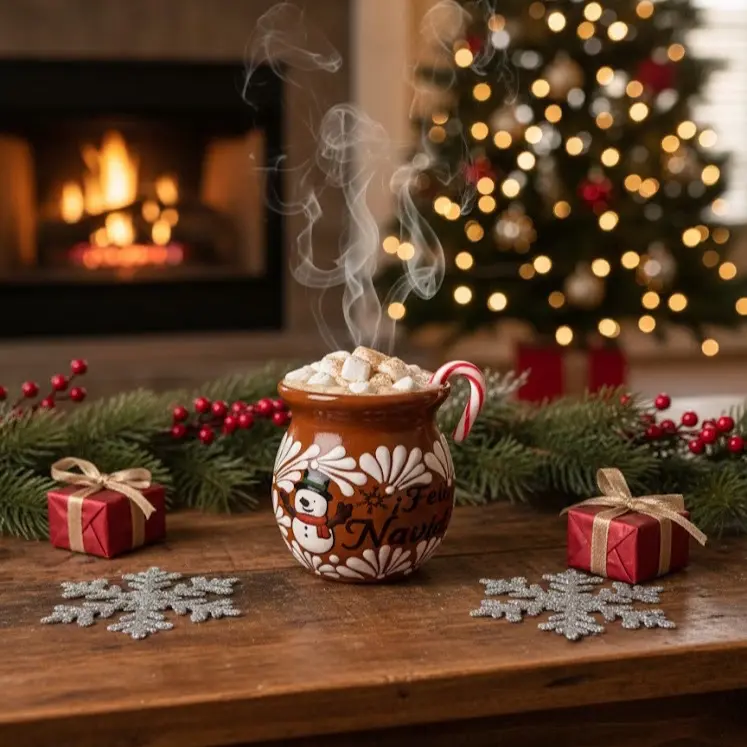 Snowman Ceramic Christmas Hot And Cold Drinks Mug