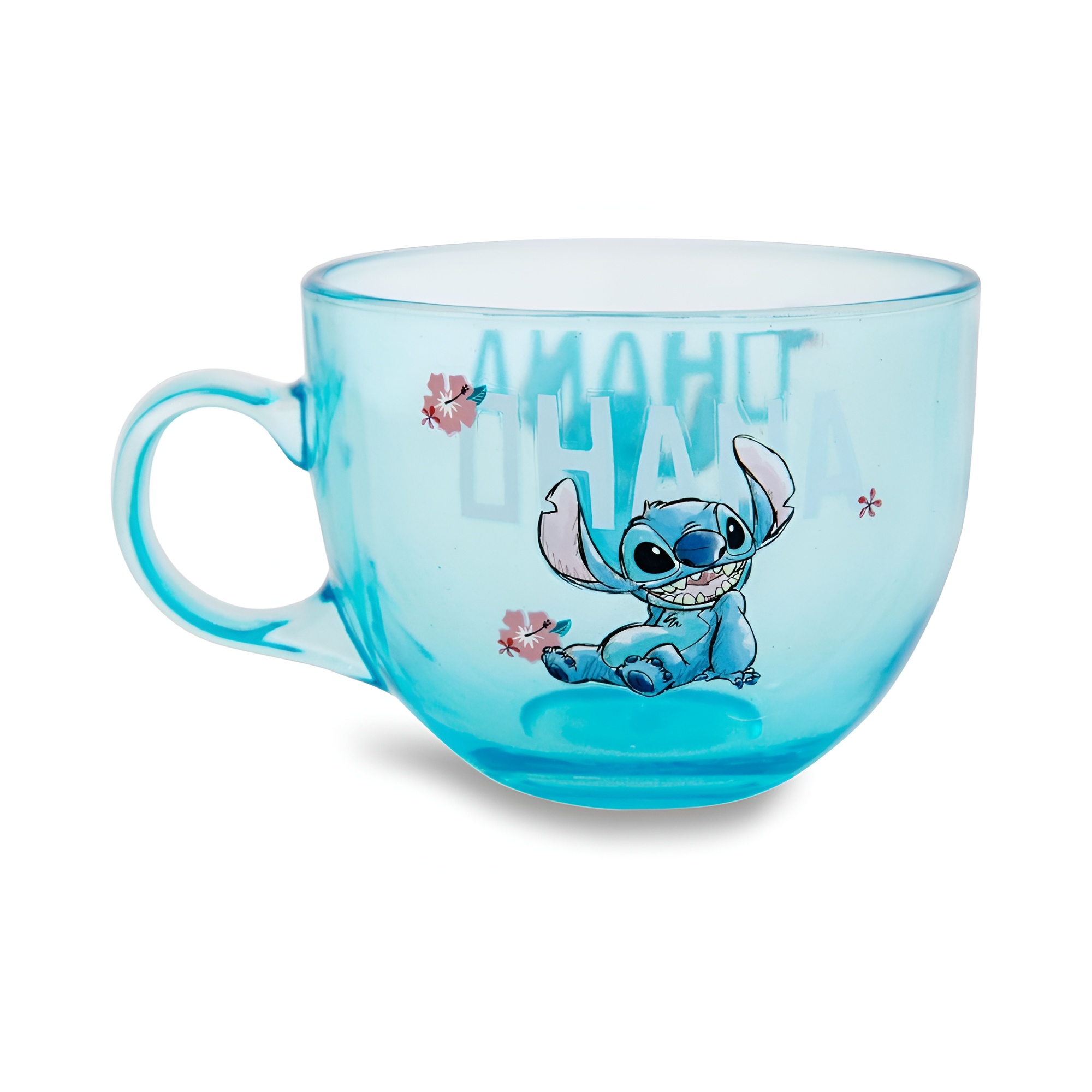 Lilo And Stitch Character Printed 16 Oz Glass Mug