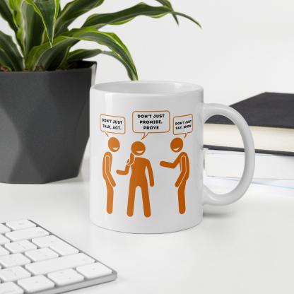 Action Reminder Ceramic Mug - Inspire Cups