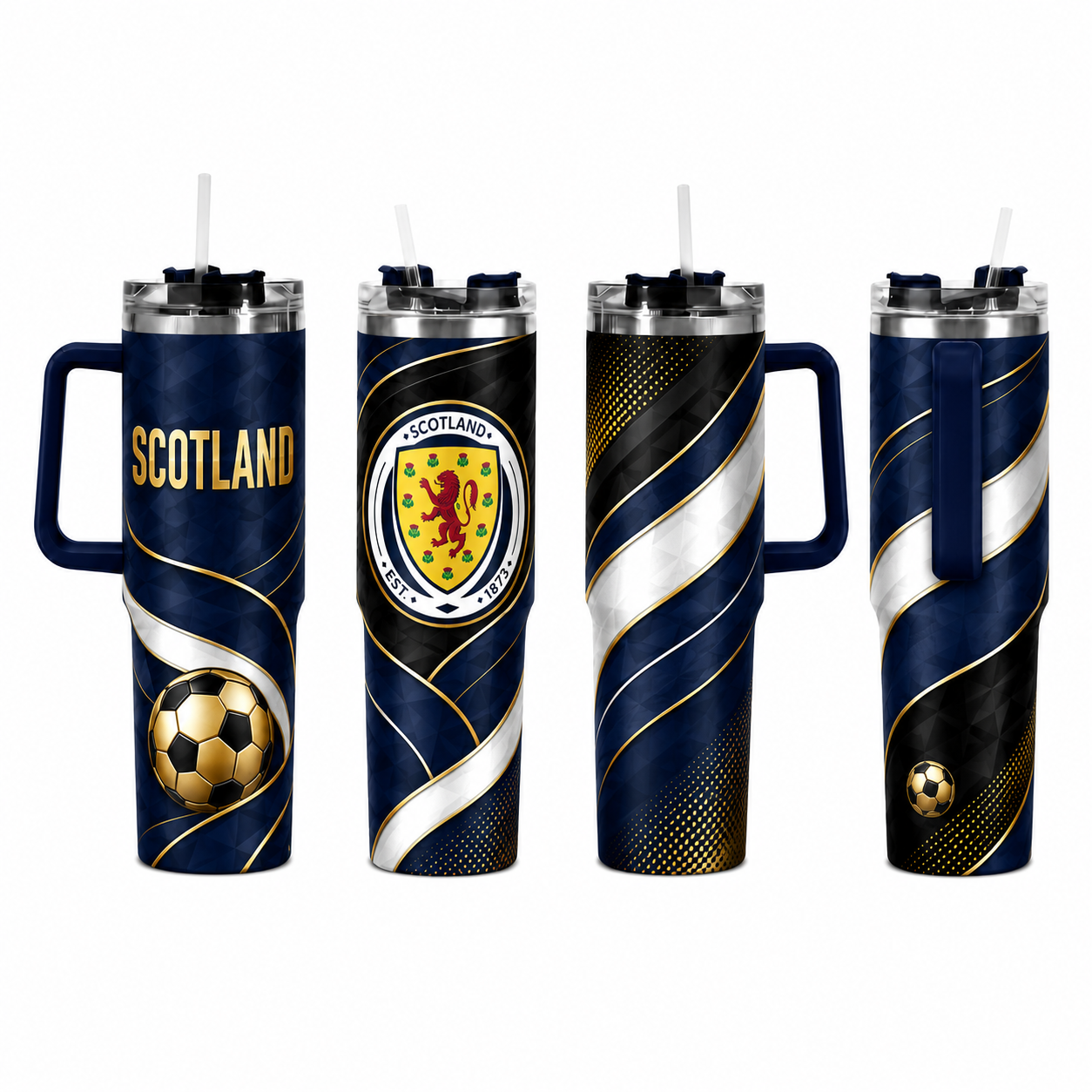 FIFA 2026 Scotland Football Sports All Over Printed 40oz Tumbler With Straw And Lid