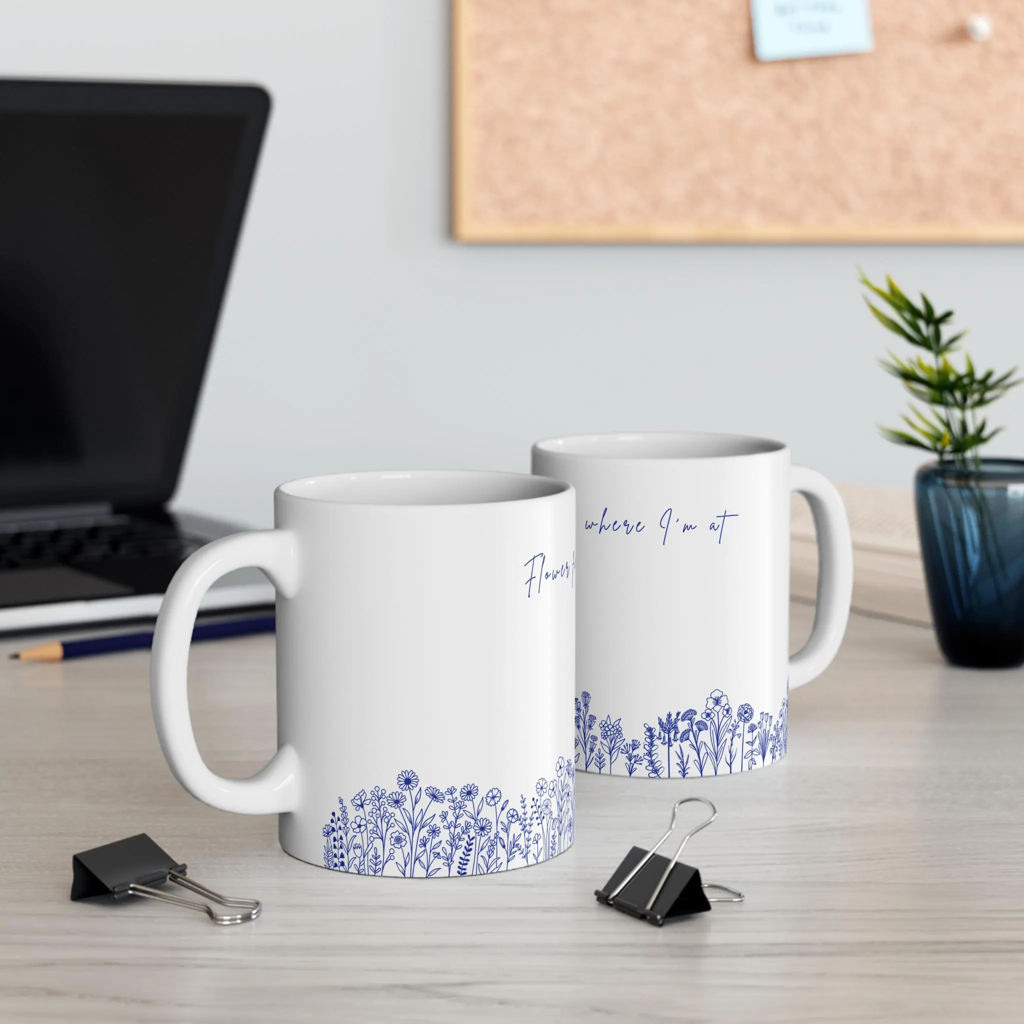 RM Wildflower Indigo Music Lyric Mug