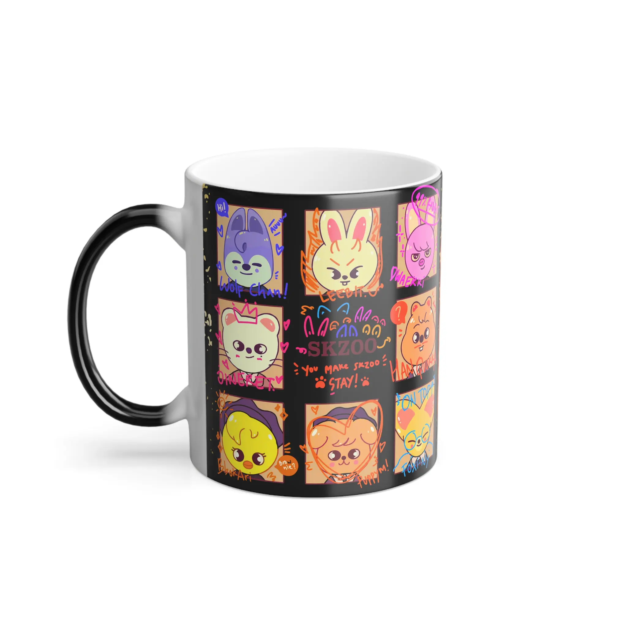 Skzoo Character Heat Reactive Ceramic Morphing Mug 11oz